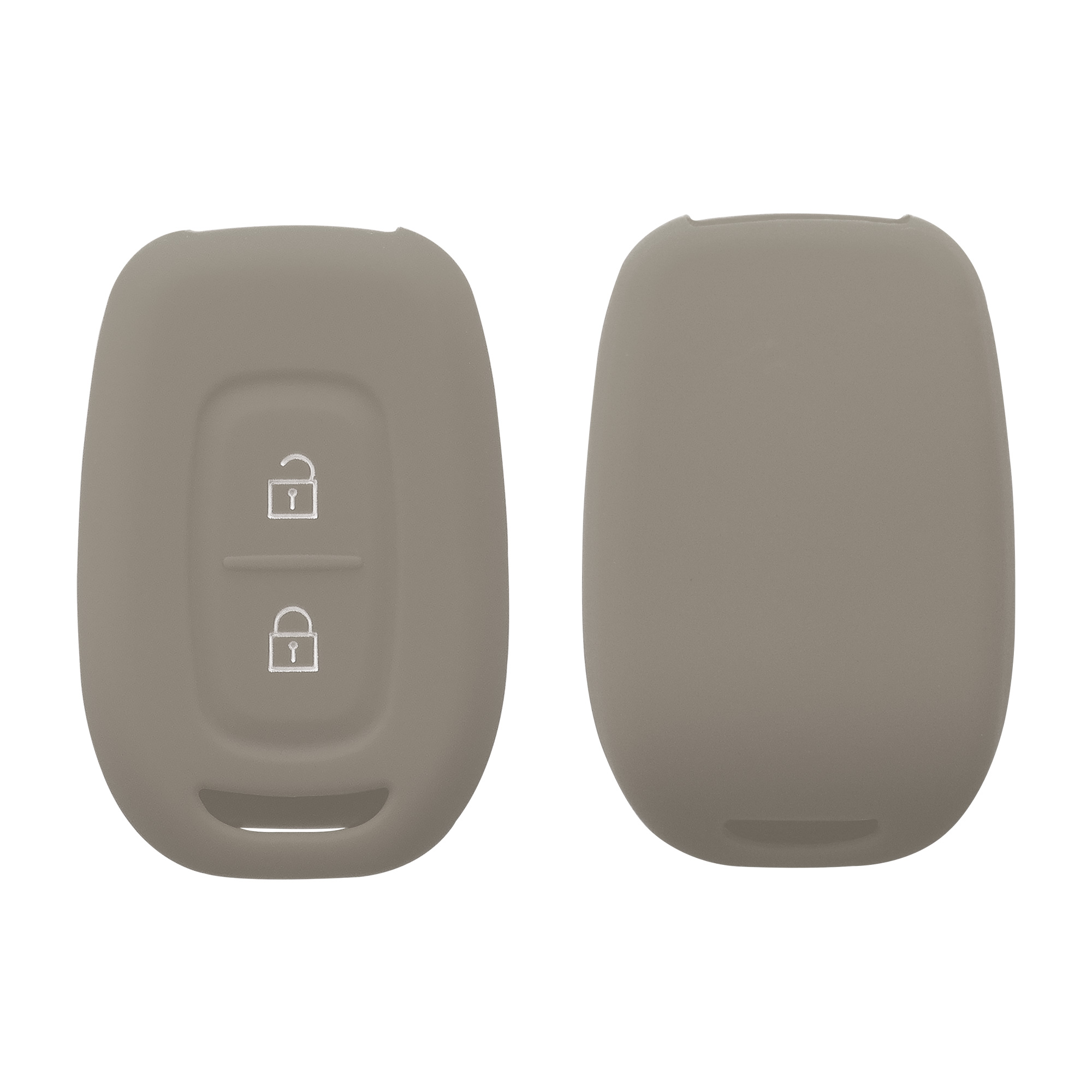 Pouzdro na klíč od auta Renault Dacia 2 Button Remote Control Car Key kwmobile - šedá