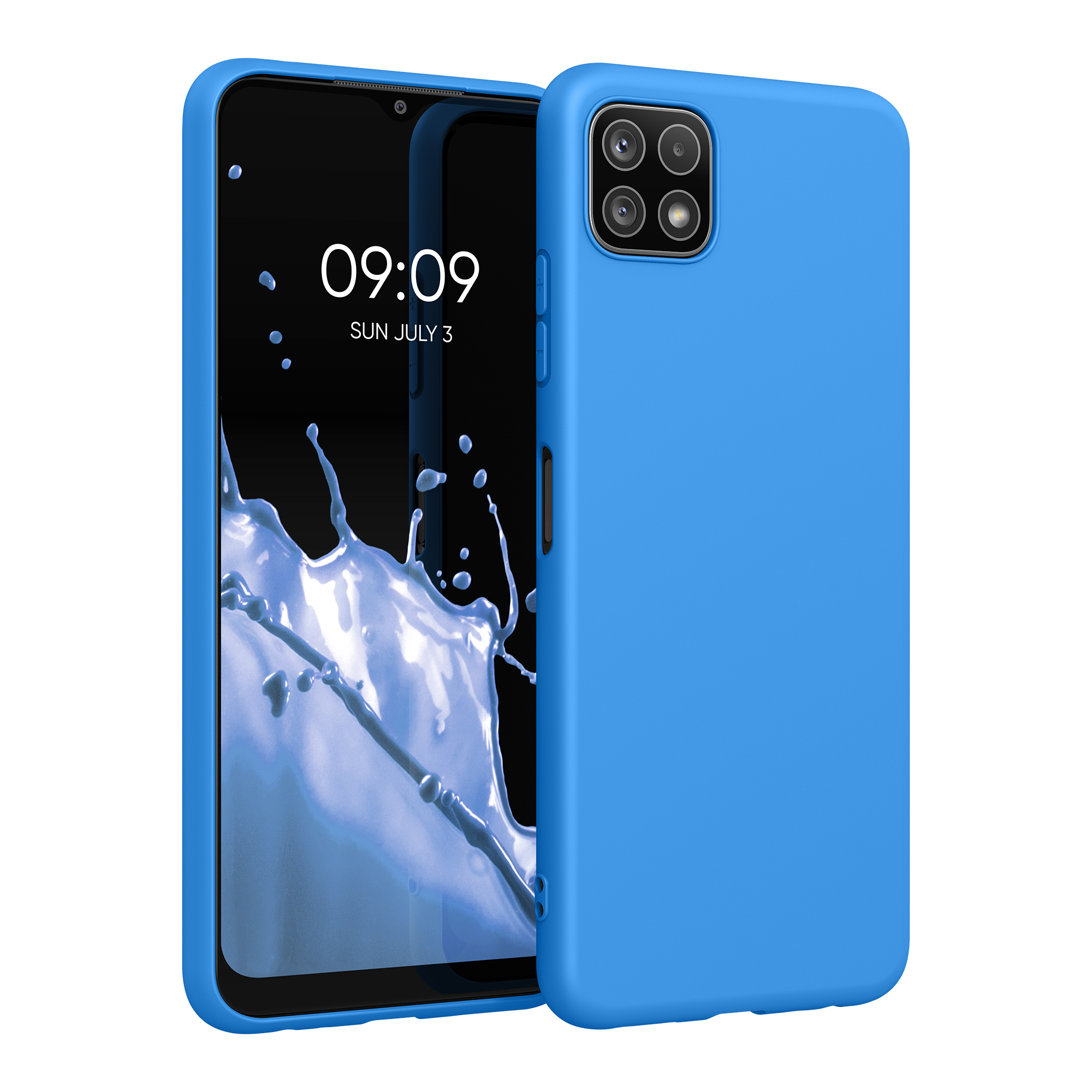 Kryt na mobil Samsung Galaxy A22 5G kwmobile TPU Zářivá modrá