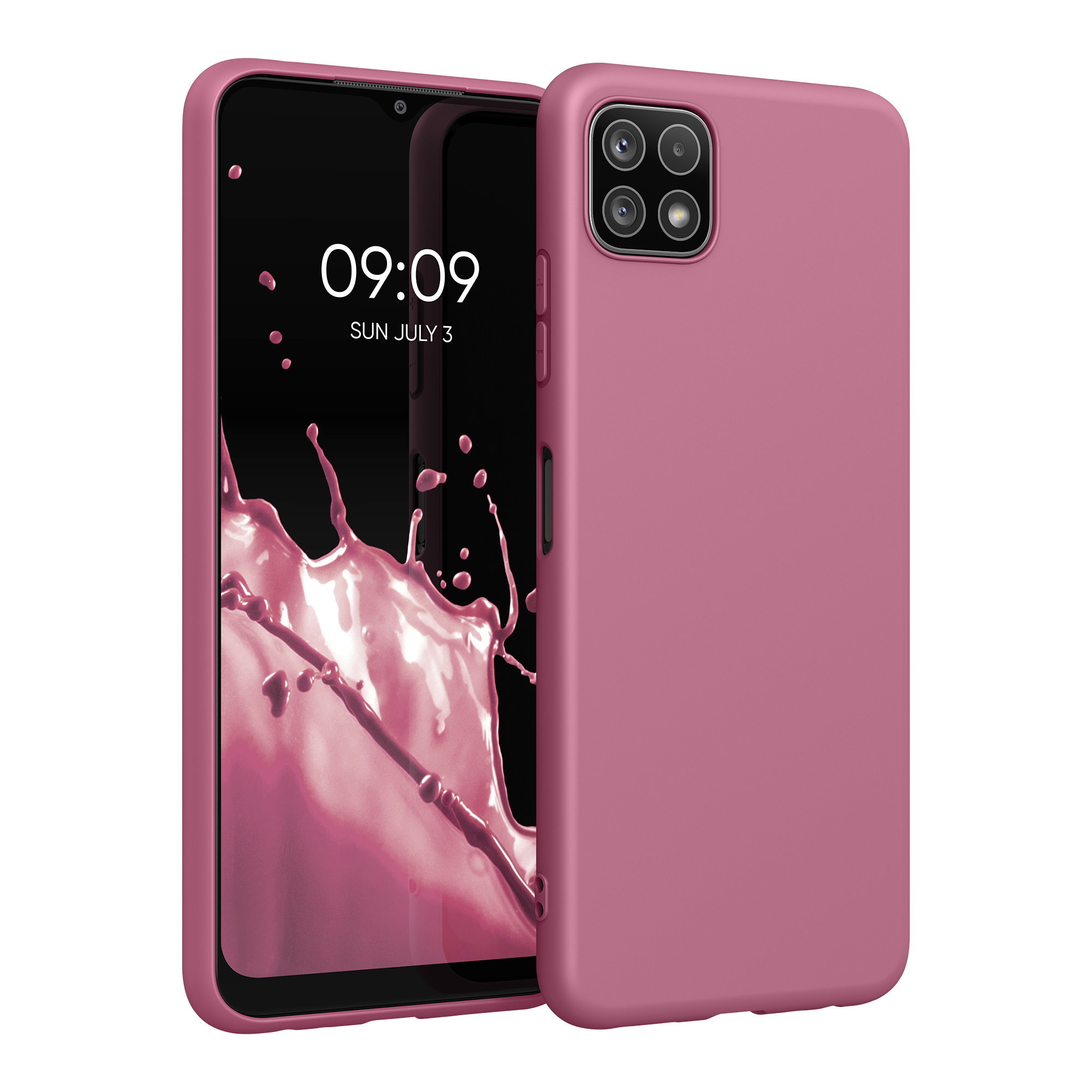 Kryt na mobil Samsung Galaxy A22 5G kwmobile TPU Tmavě růžová
