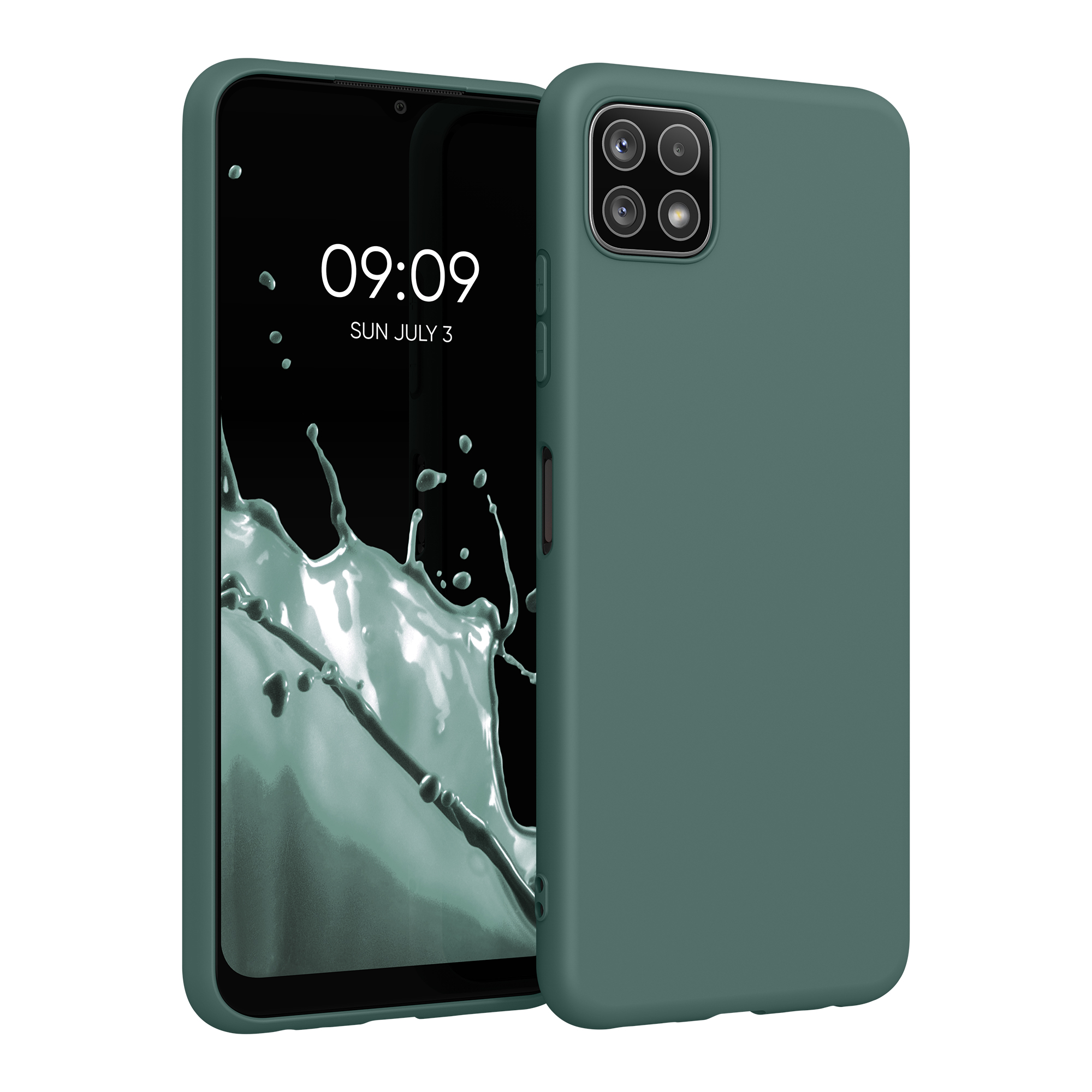 Kryt na mobil Samsung Galaxy A22 5G kwmobile TPU Modro-zelená