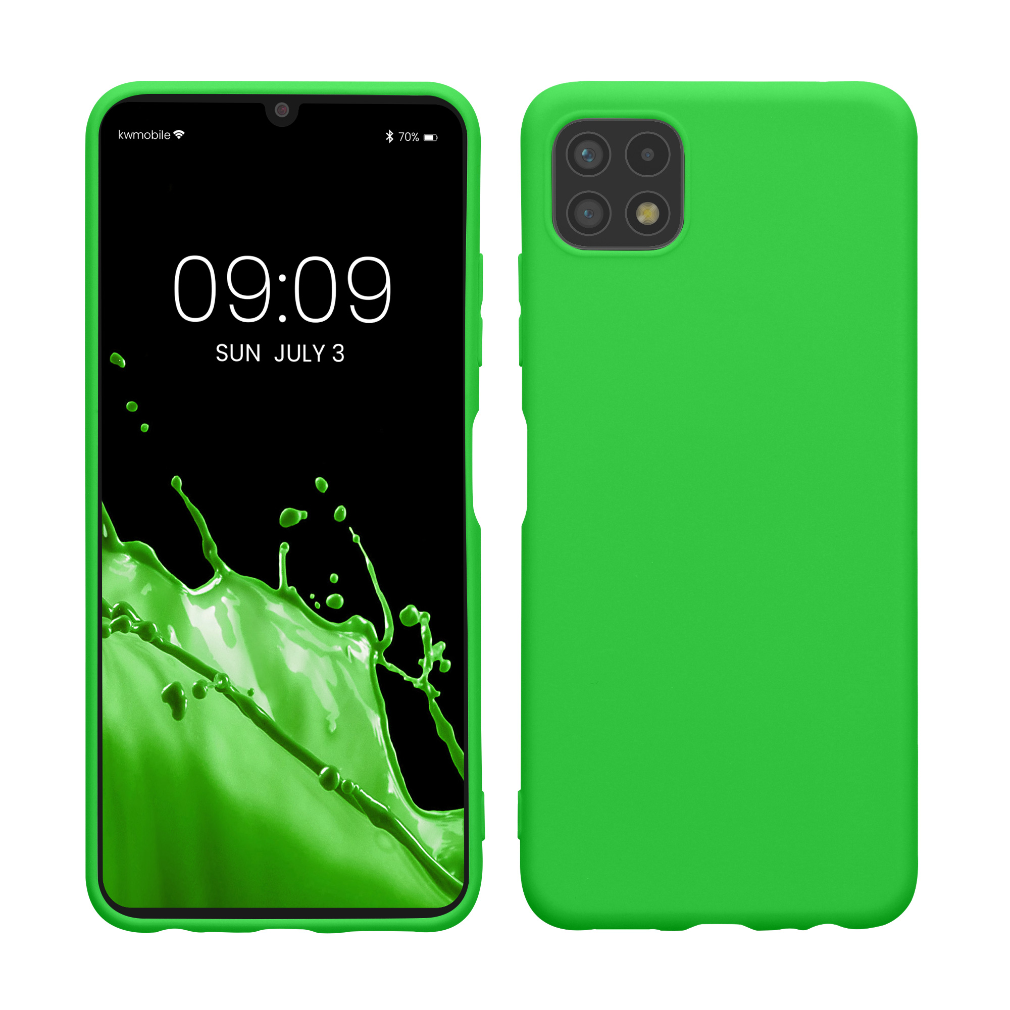 Kryt na mobil Samsung Galaxy A22 5G kwmobile TPU Neonová zelená
