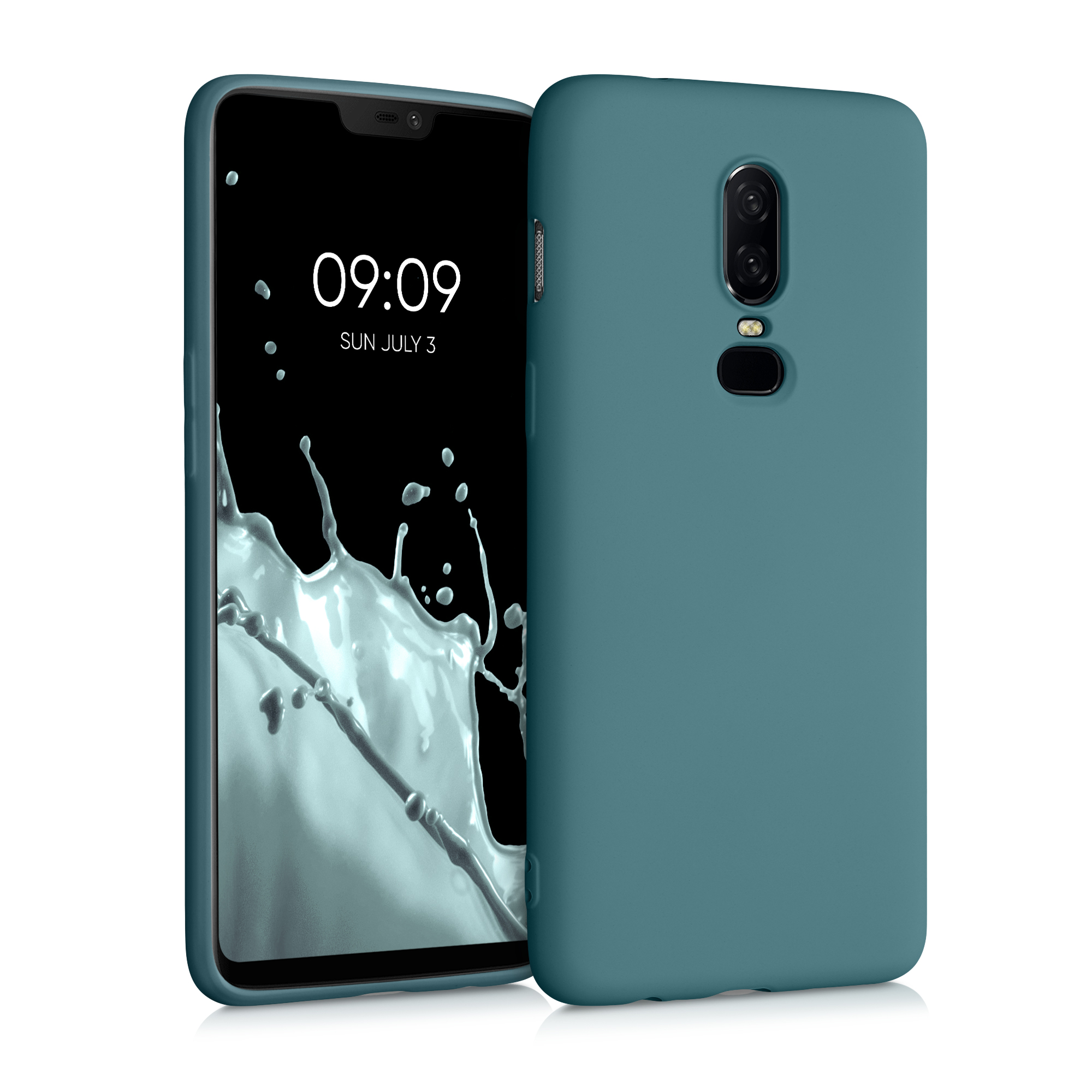 Kryt na mobil OnePlus 6 kwmobile TPU petrolejová matná