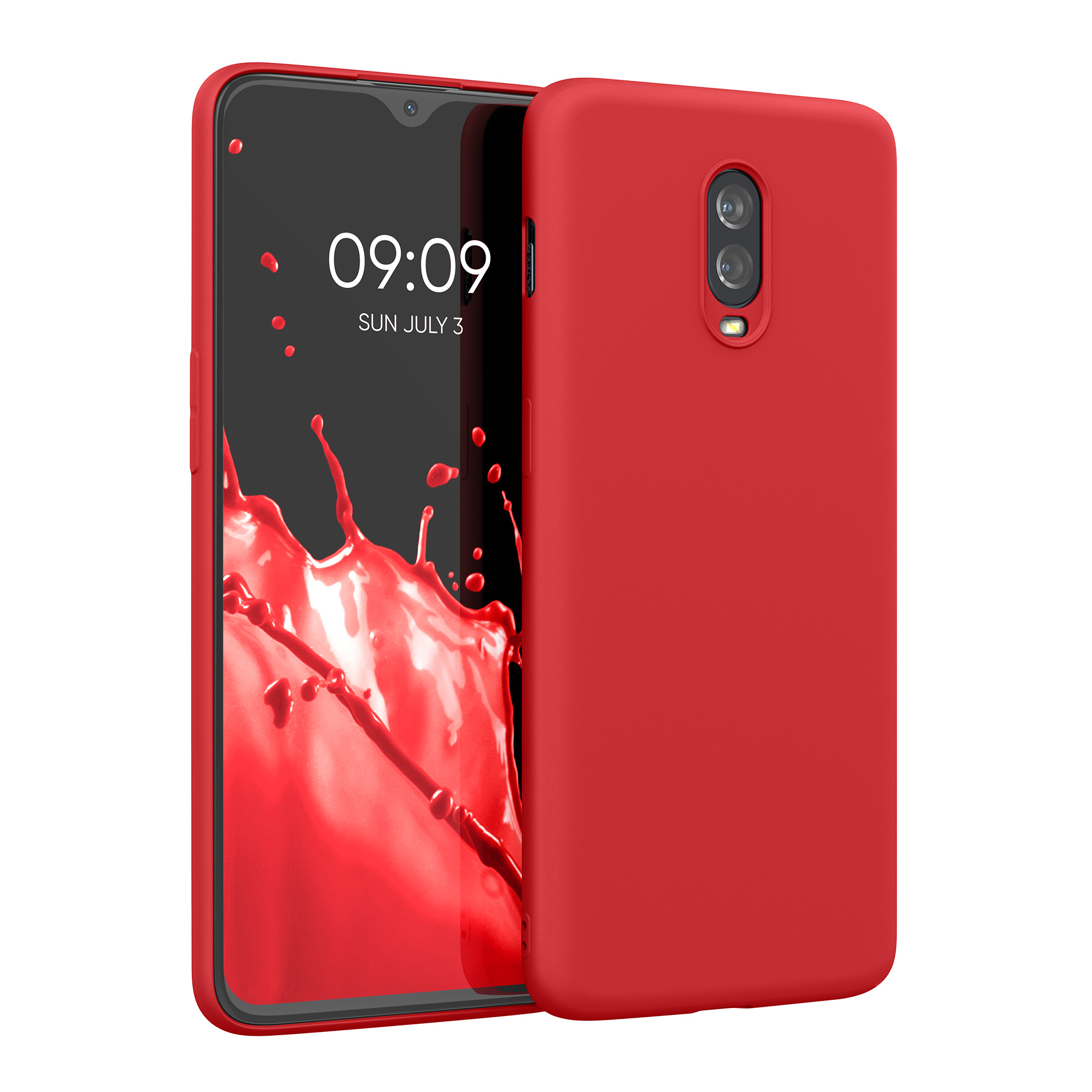 Kryt na mobil OnePlus 6T kwmobile TPU červená