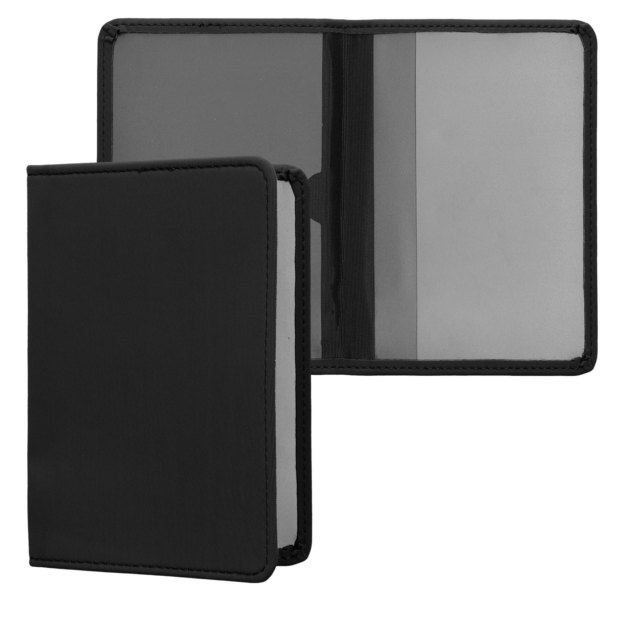 Obal na doklady od auta kwmobile 12 x 17,5 cm / 9,2 x 13 cm neopren - černá