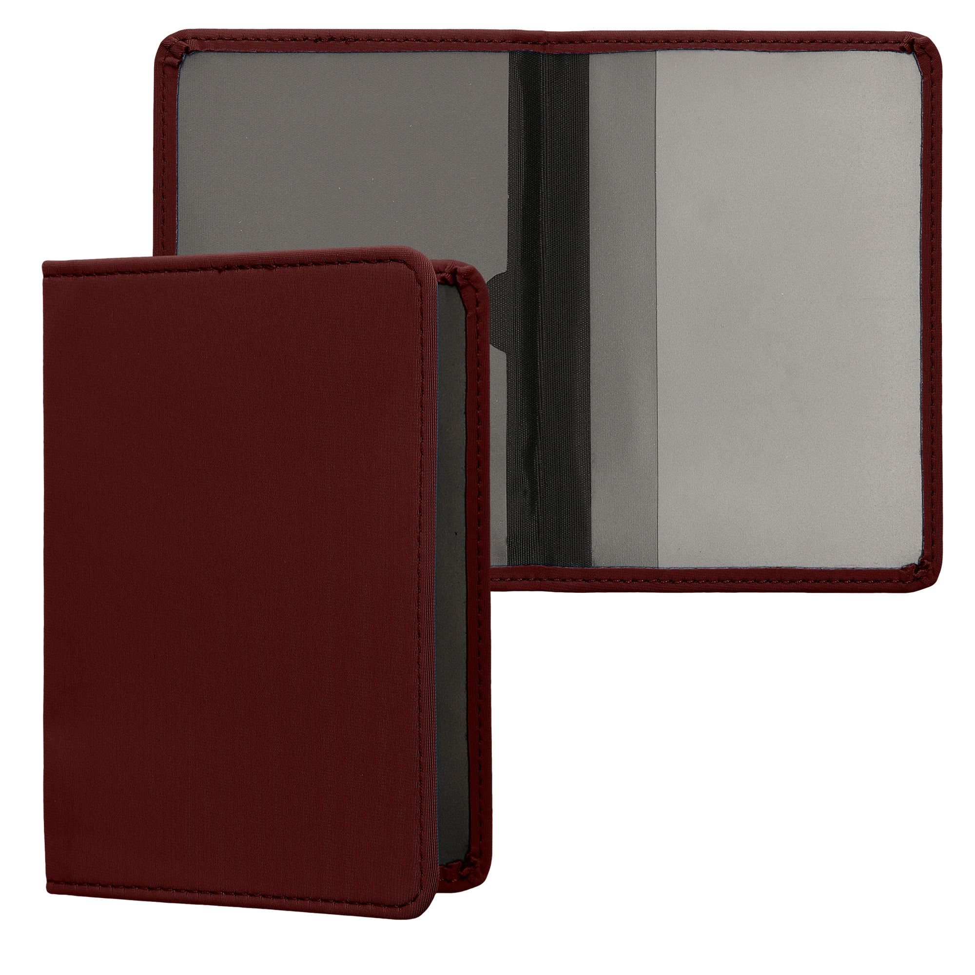 Obal na doklady od auta kwmobile 12 x 17,5 cm / 9,2 x 13 cm neopren - bobulová