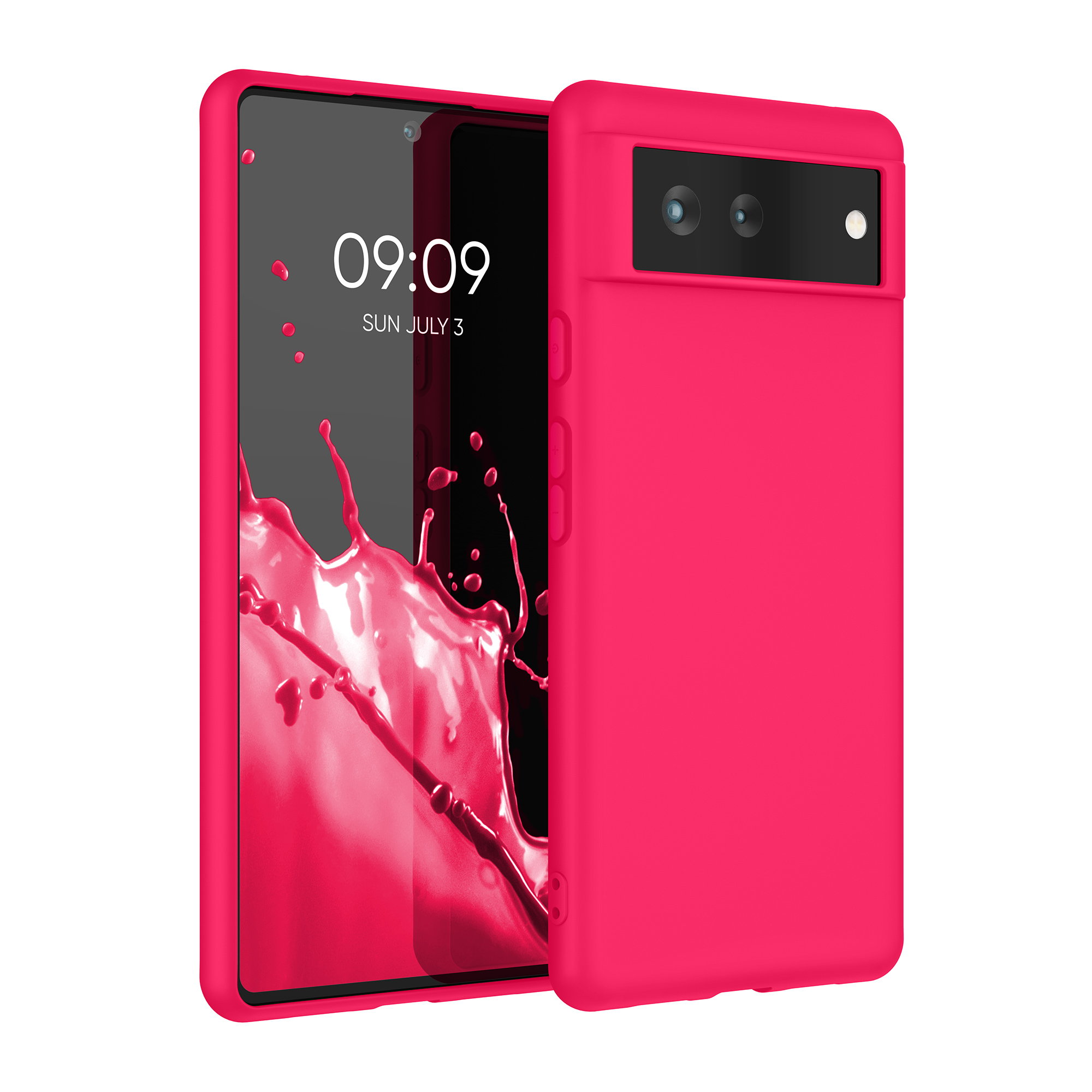 Pouzdro pro Google Pixel 6 kwmobile TPU - neonově růžová