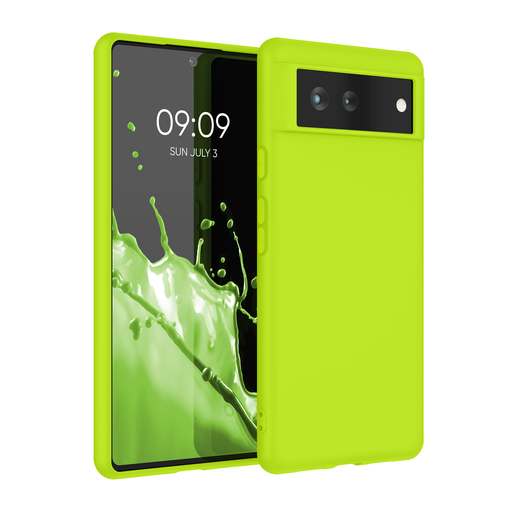 Zadní kryt kwmobile pro Google Pixel 6 - neonově žlutá