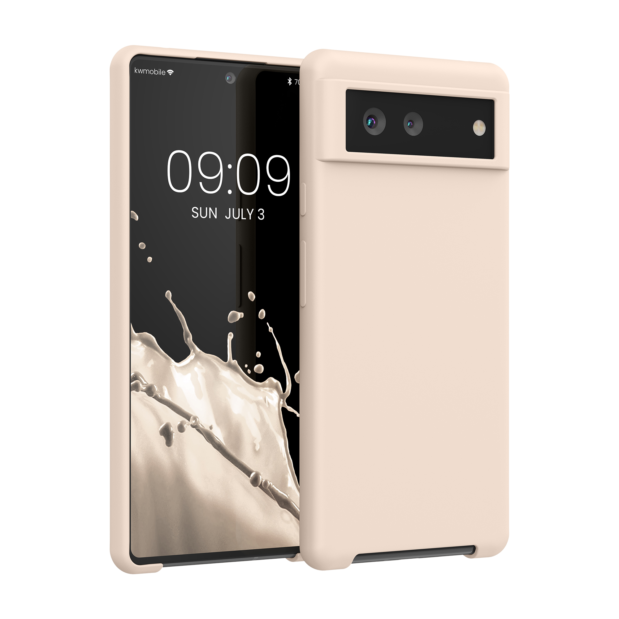 Zadní kryt kwmobile pro Google Pixel 6 - wireless charging cream matte