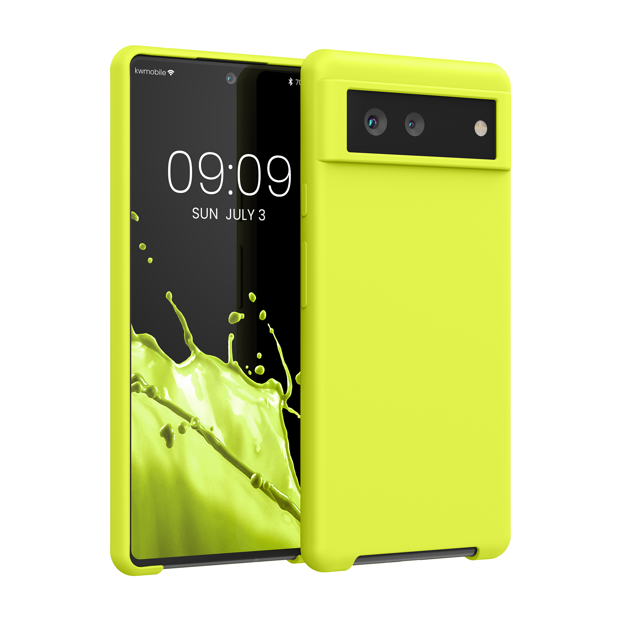Pouzdro pro Google Pixel 6 kwmobile silikonové - citronově žlutá