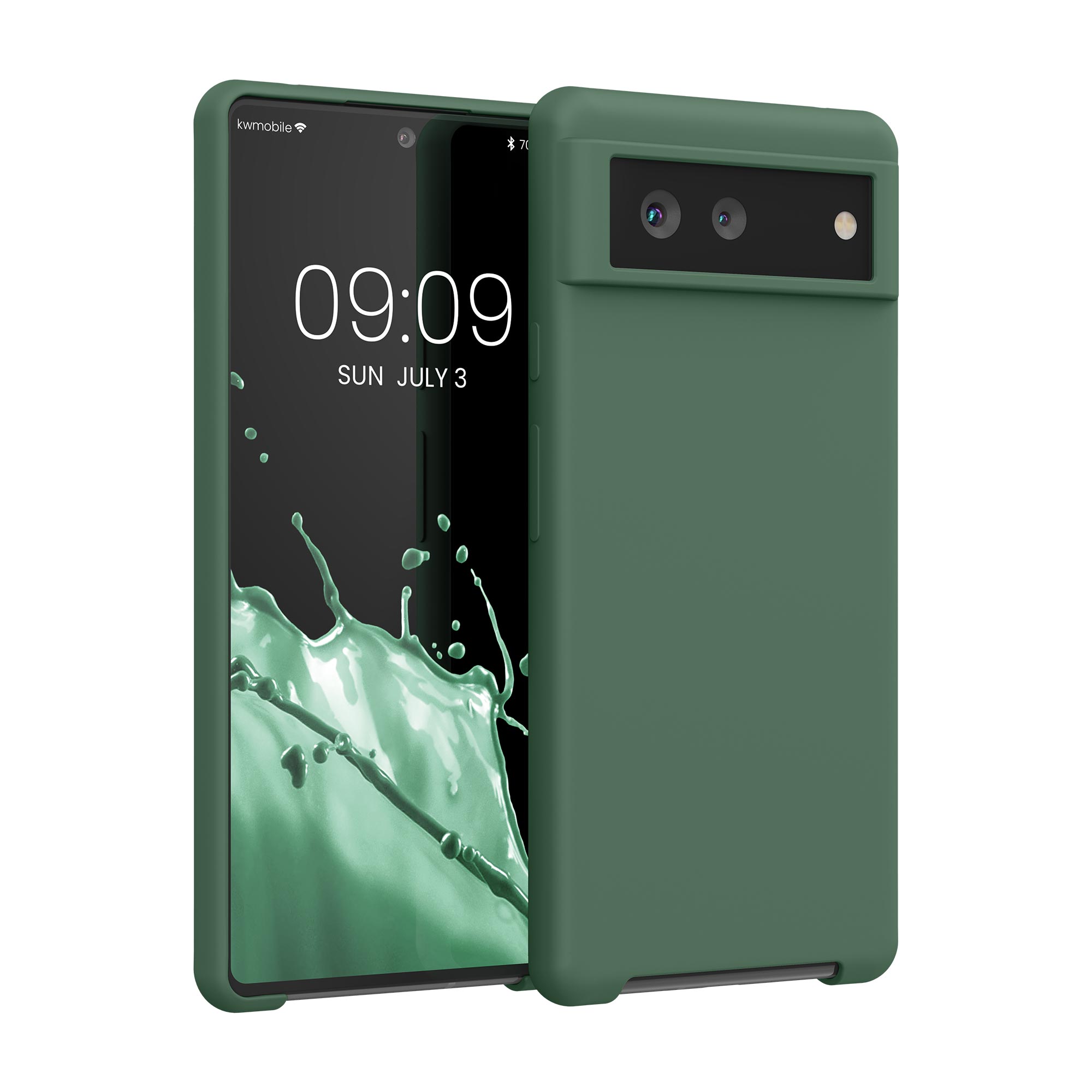 Zadní kryt kwmobile pro Google Pixel 6 - wireless charging forest zelená