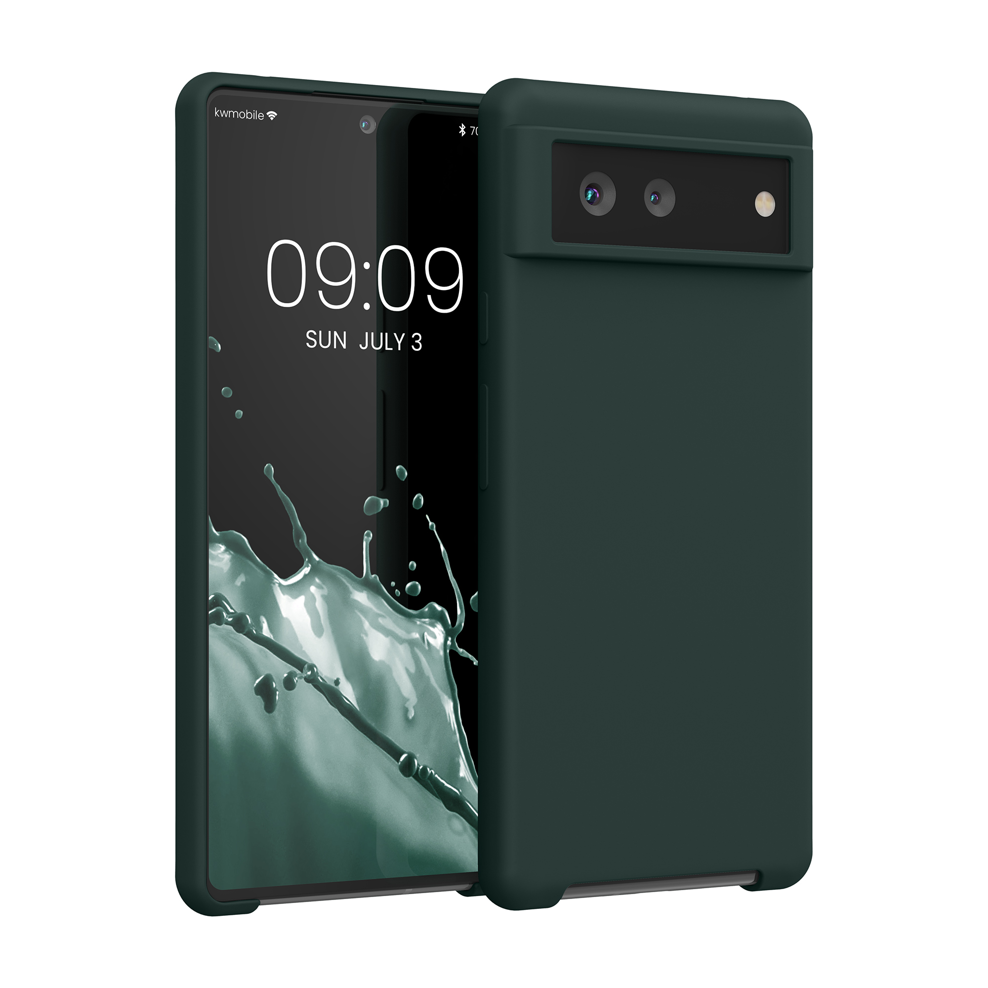 Zadní kryt kwmobile pro Google Pixel 6 - wireless charging moss zelená