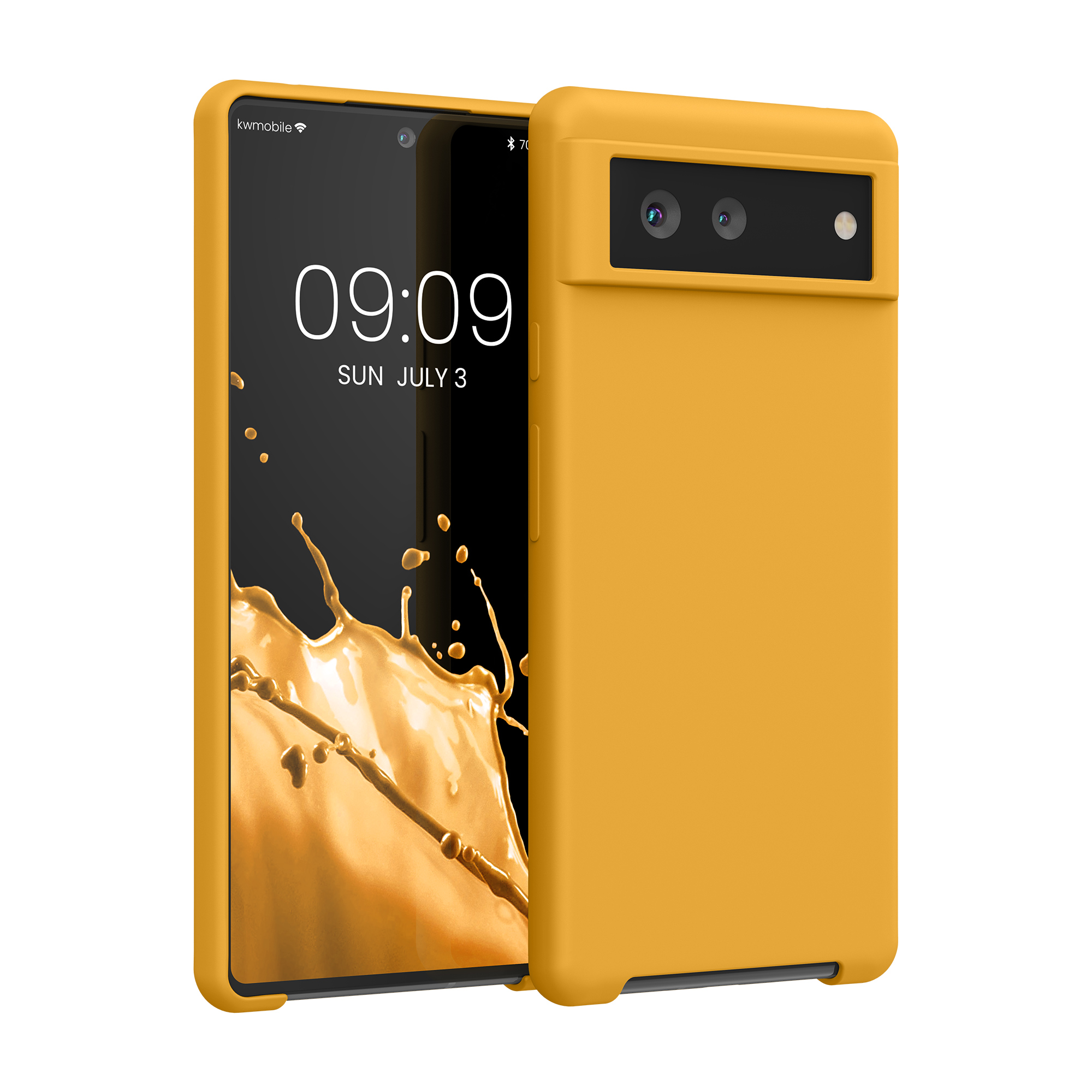 Zadní kryt kwmobile pro Google Pixel 6 - wireless charging marigold
