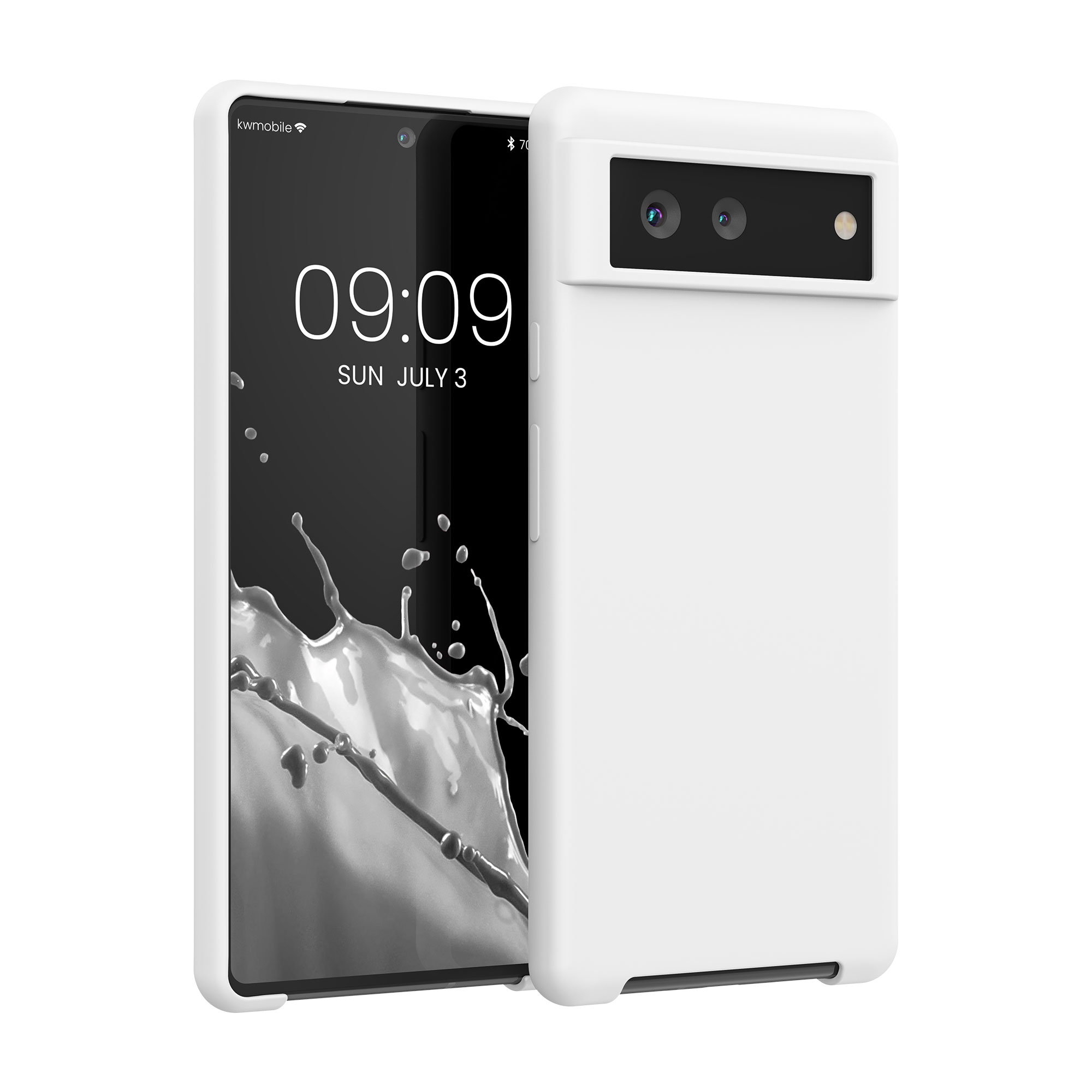 Zadní kryt kwmobile pro Google Pixel 6 - wireless charging bílá matte