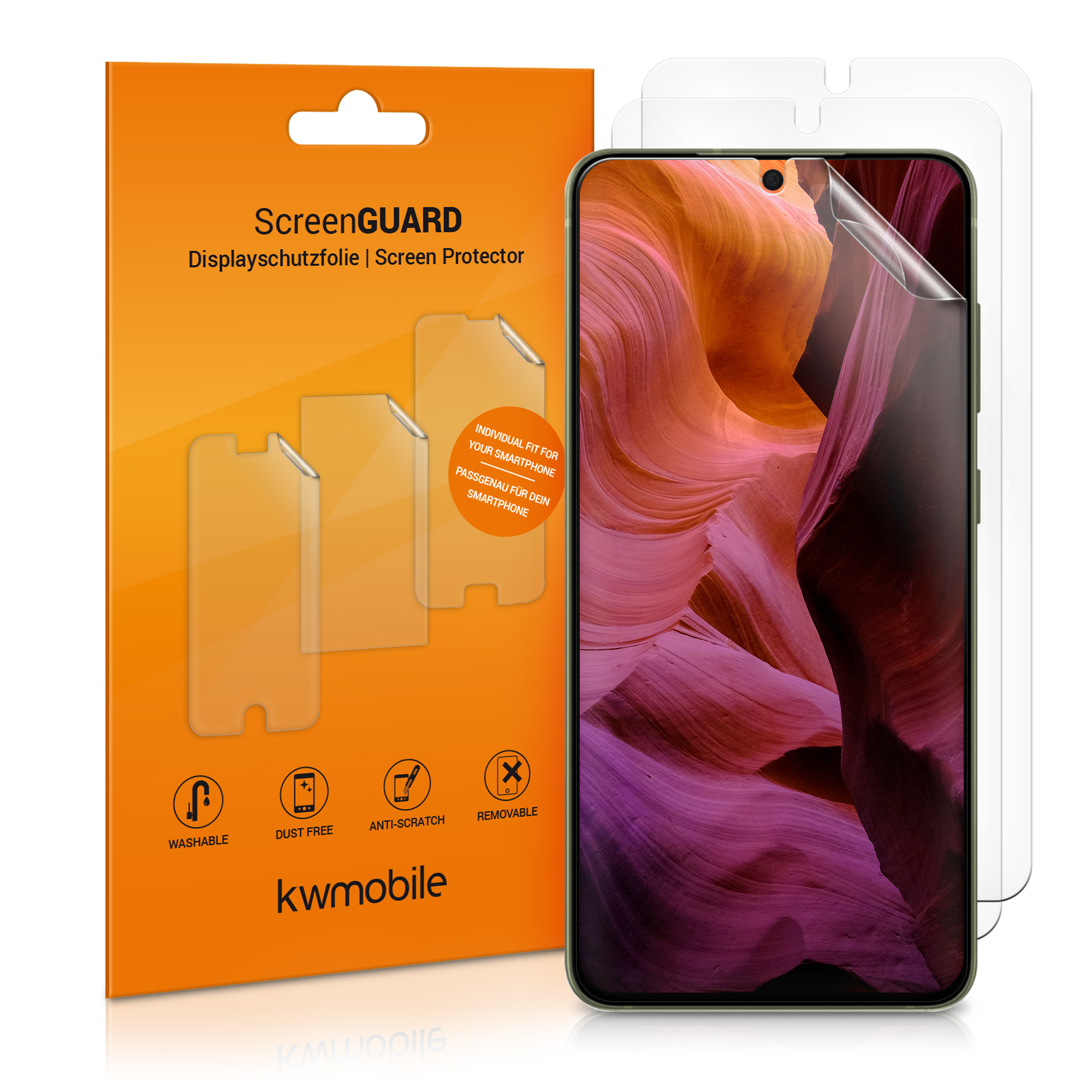 3ks Ochranná fólie Galaxy S21 FE kwmobile čirá transparentní
