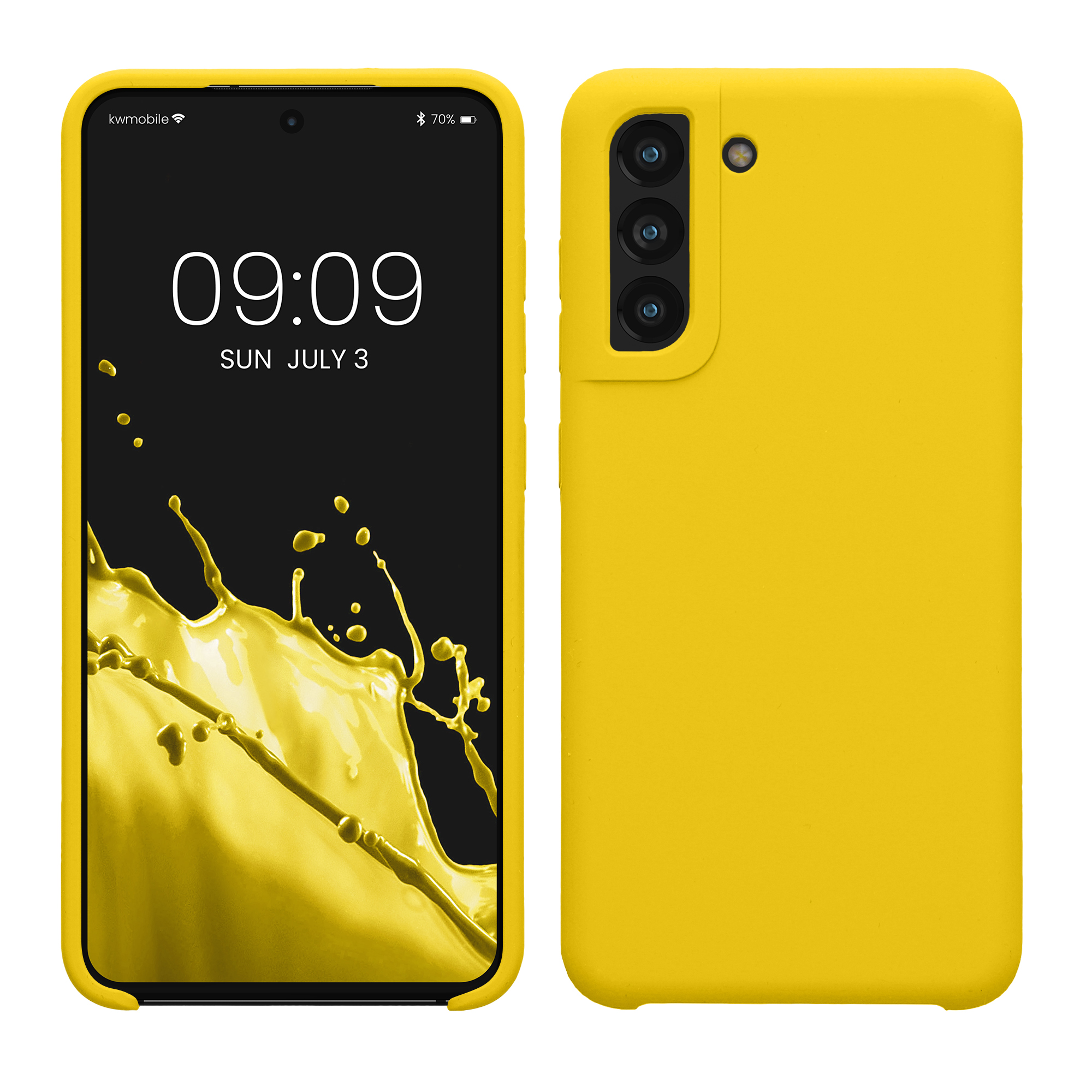 Kryt na mobil Galaxy S21 Fan Edition kwmobile zářivě žlutá