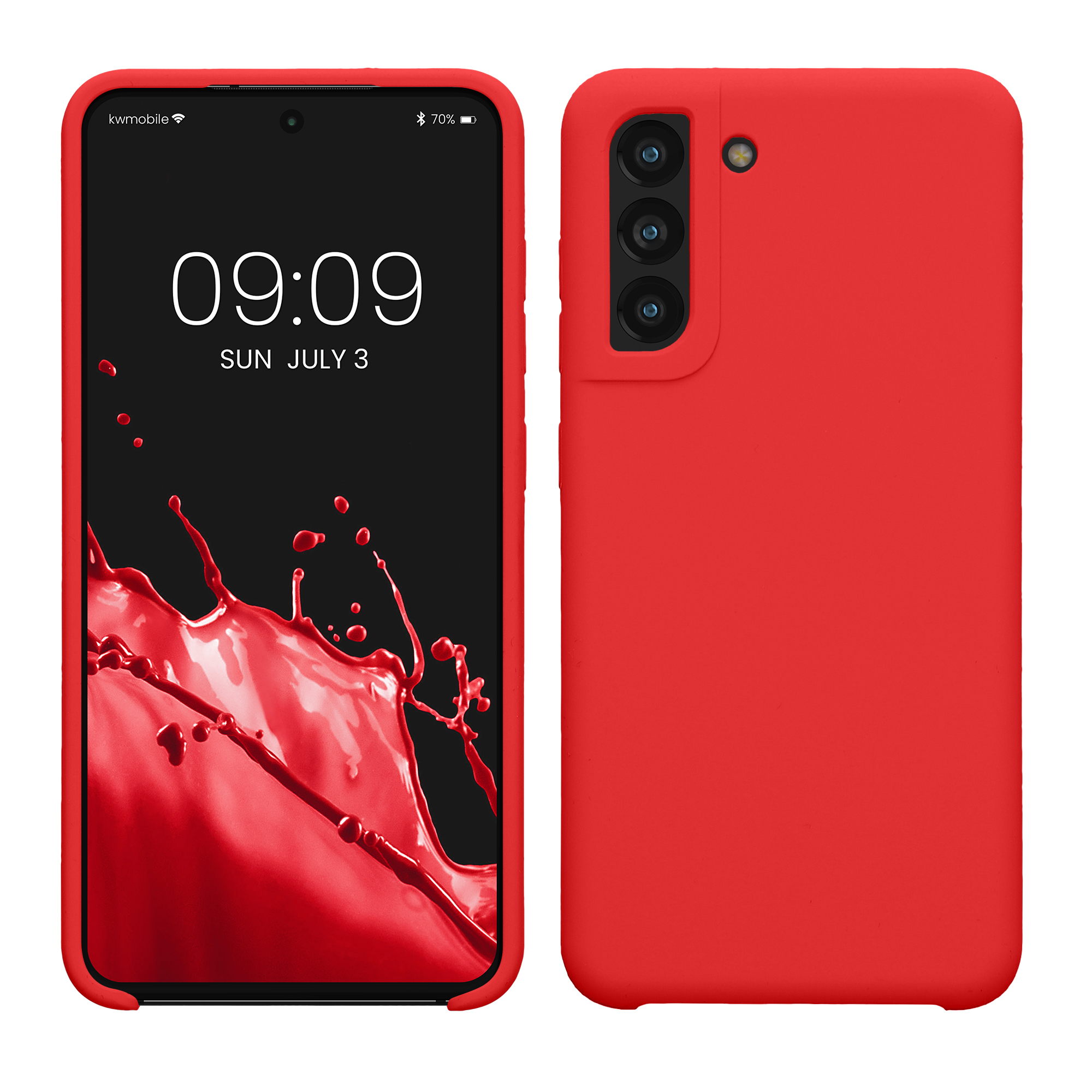 Kryt na mobil Galaxy S21 Fan Edition kwmobile klasická červená