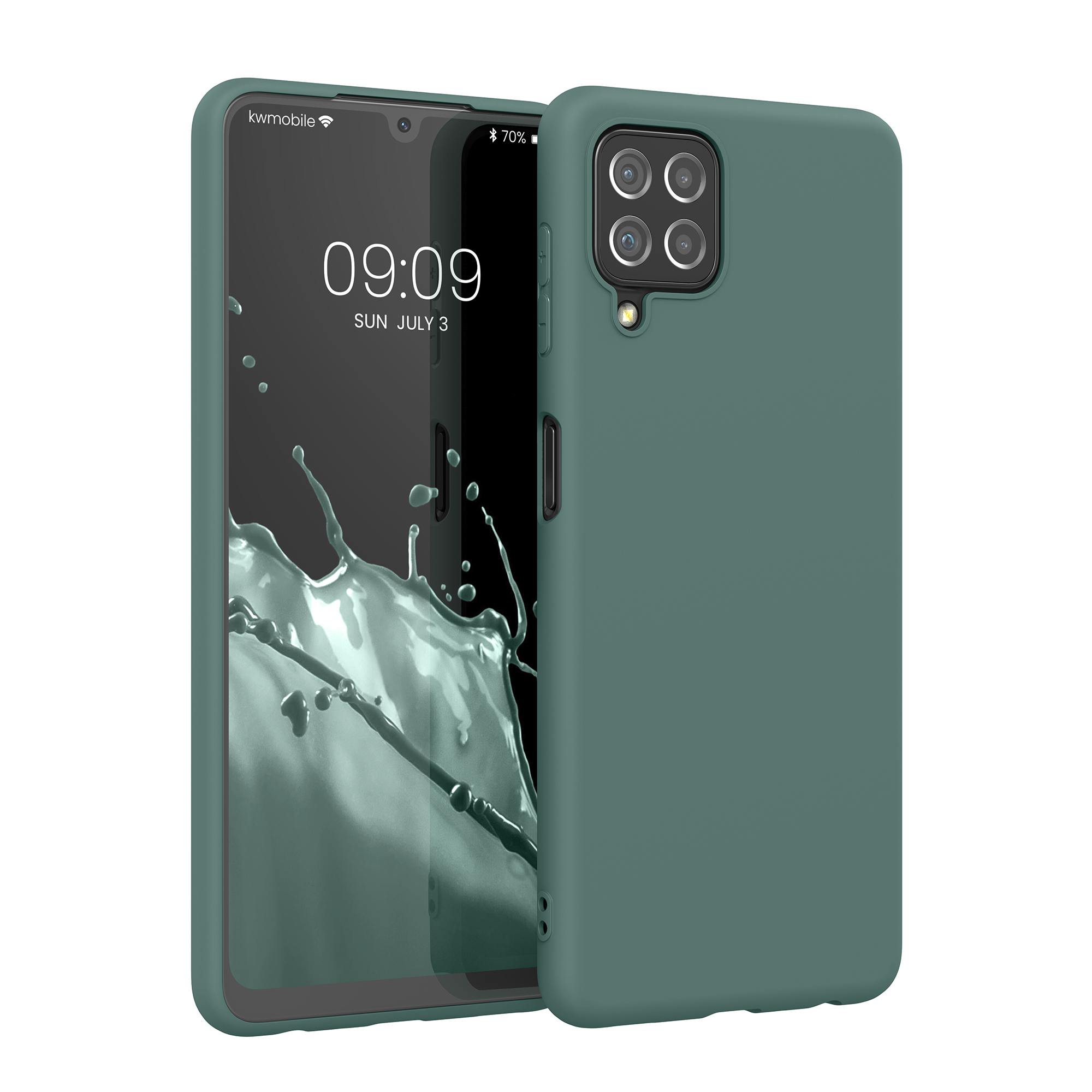 Kryt na mobil Samsung Galaxy A22 4G kwmobile TPU Modro-zelená