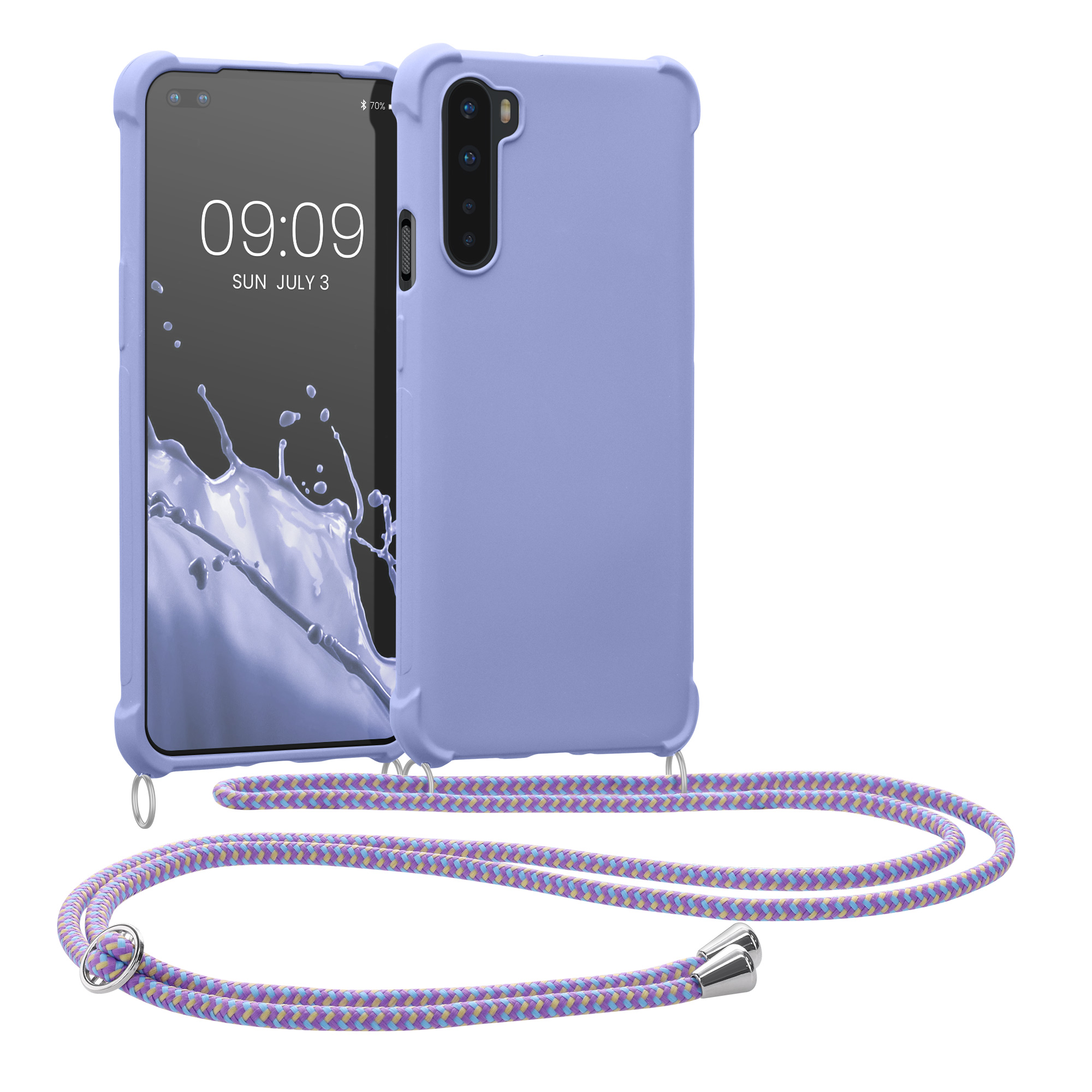 Kwmobile Crossbody pouzdro OnePlus Nord levandulová
