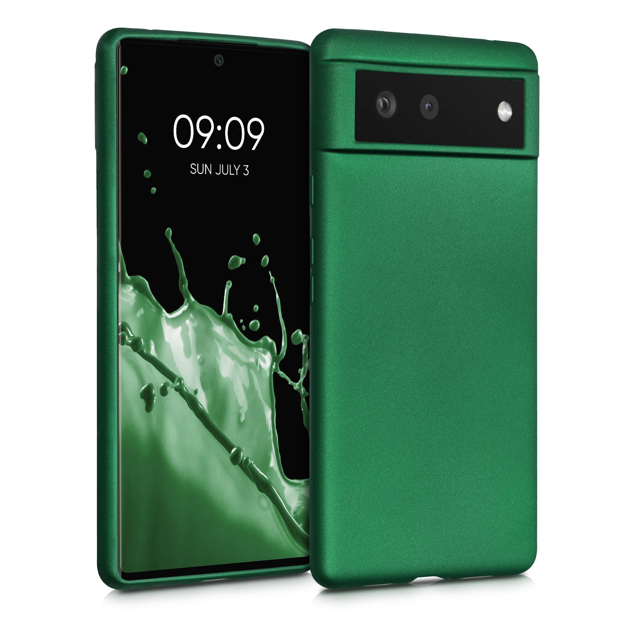 Zadní kryt kwmobile pro Google Pixel 6 - dark metallic zelená