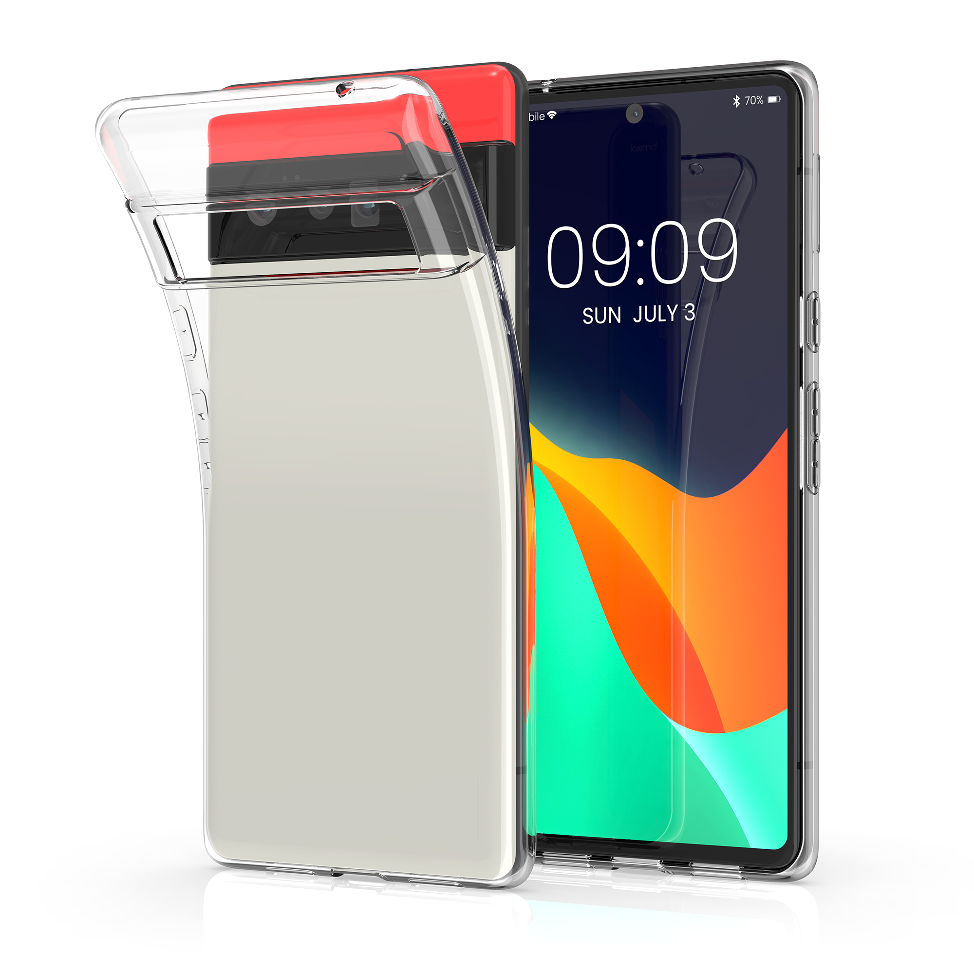 Silikonový kryt kwmobile pro Google Pixel 6 Pro - transparent