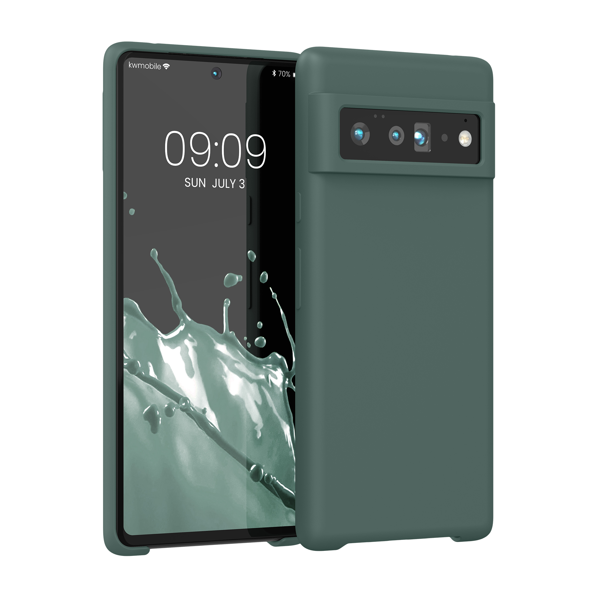 Silikonový kryt kwmobile pro Google Pixel 6 Pro - modrozelená