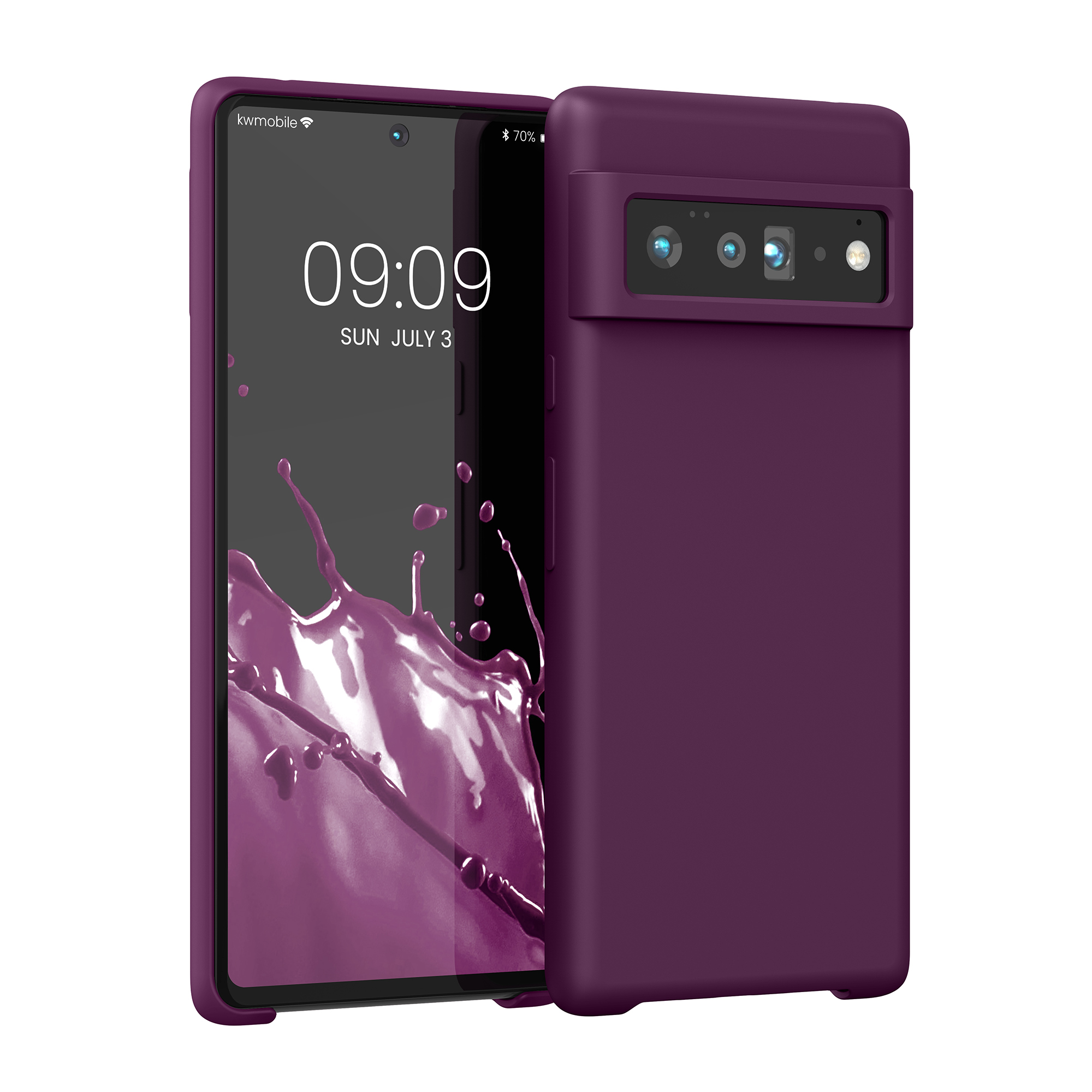 Silikonový kryt kwmobile pro Google Pixel 6 Pro - vínově fialová