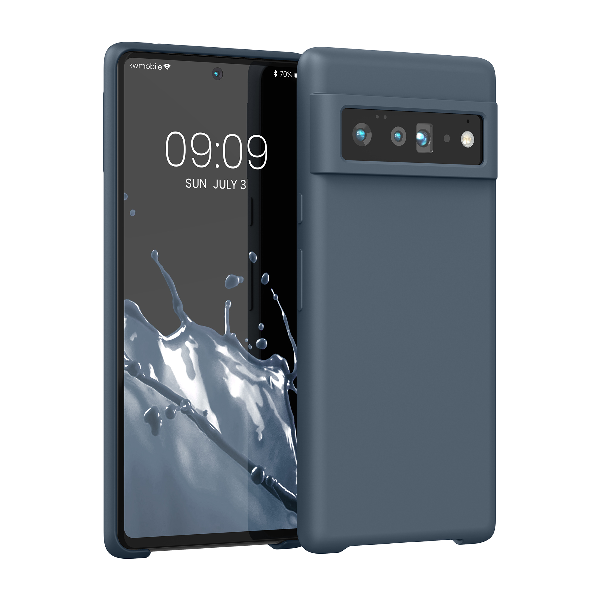 Pouzdro pro Google Pixel 6 Pro kwmobile silikonové - tmavá antracitová