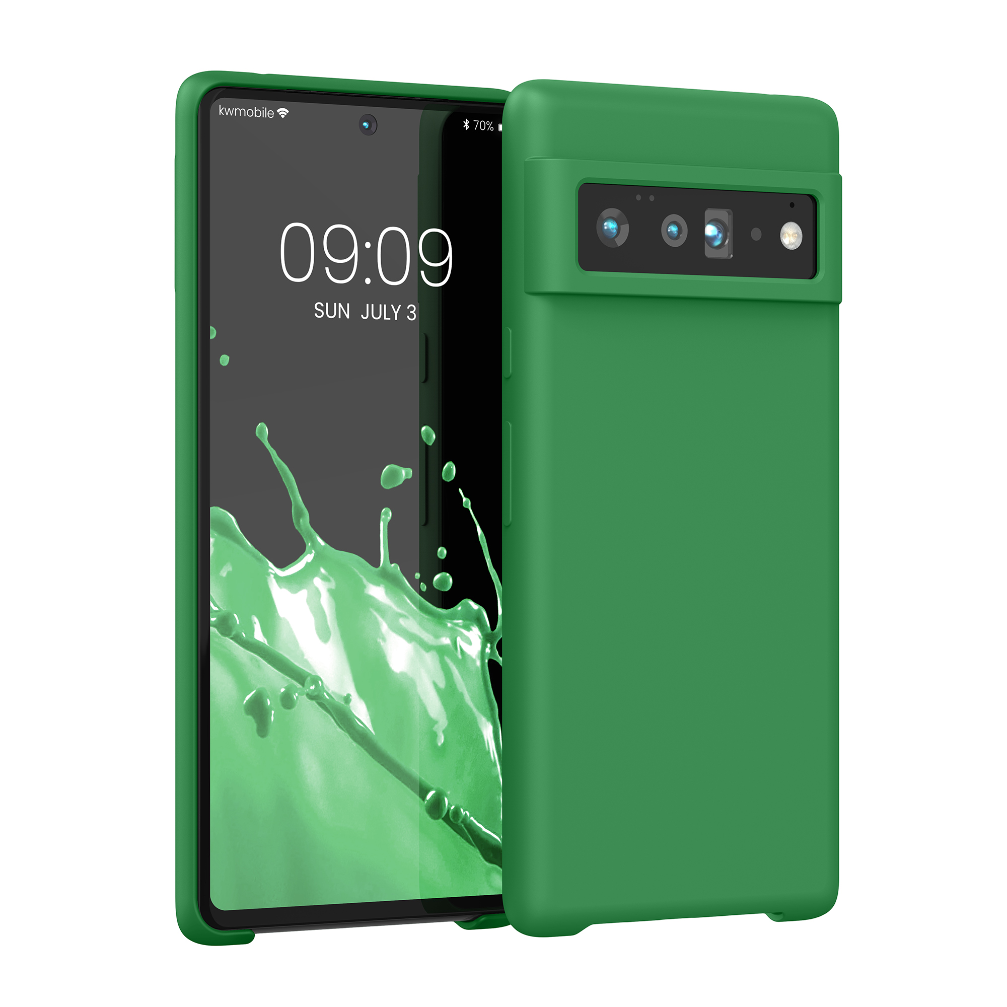 Silikonový kryt kwmobile pro Google Pixel 6 Pro - wireless charging pixie green
