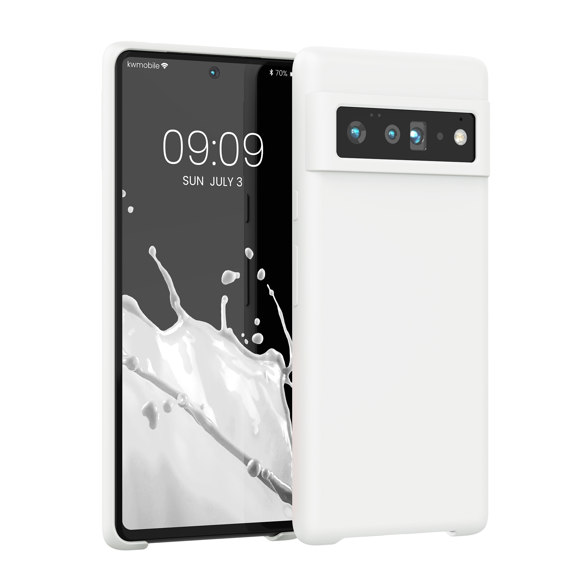 Silikonový kryt kwmobile pro Google Pixel 6 Pro - bílá matná