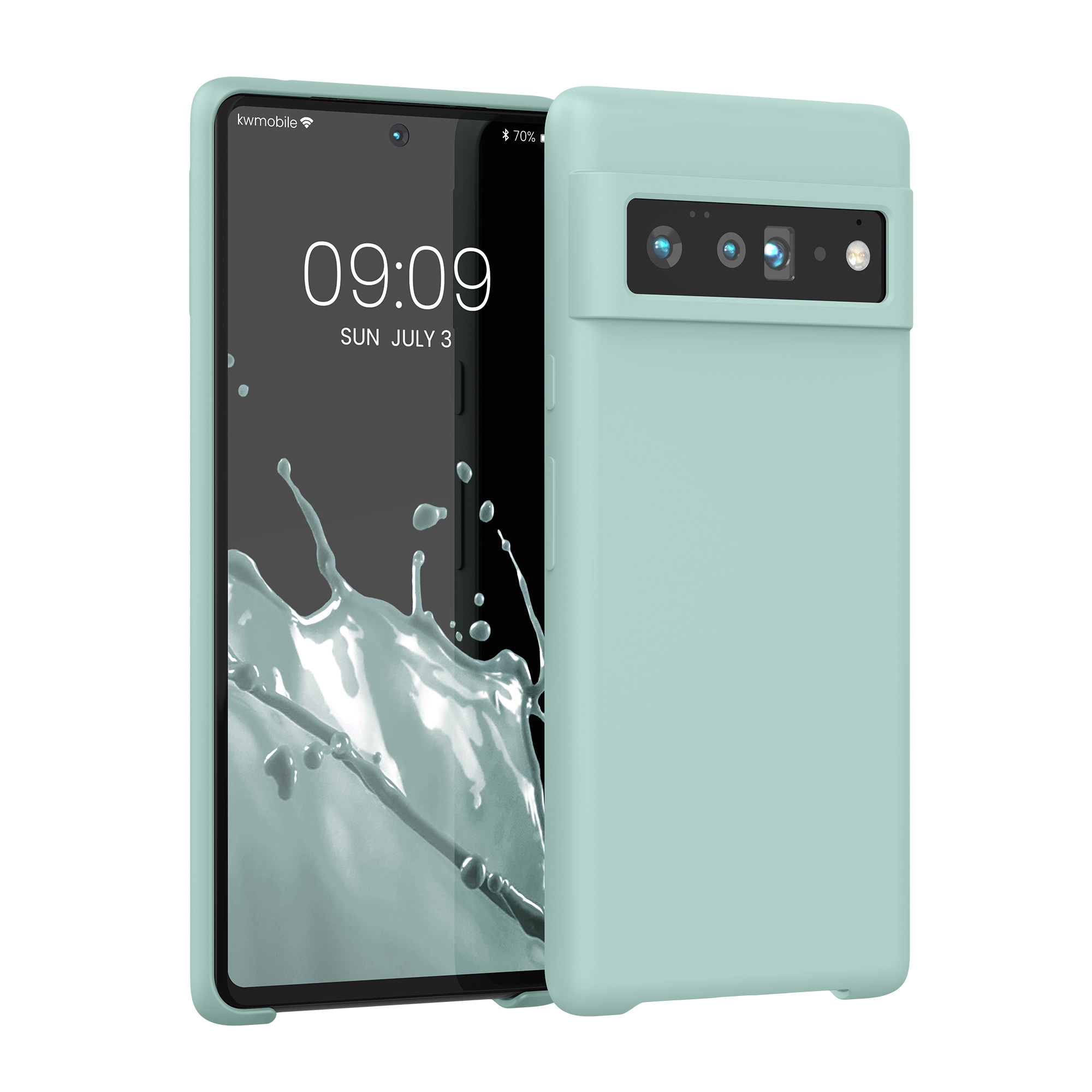 Silikonový kryt kwmobile pro Google Pixel 6 Pro - mint