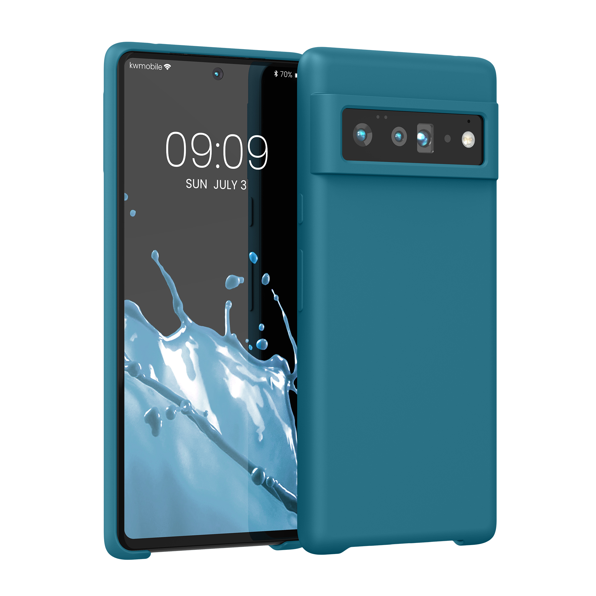 Silikonový kryt kwmobile pro Google Pixel 6 Pro - petrolejová