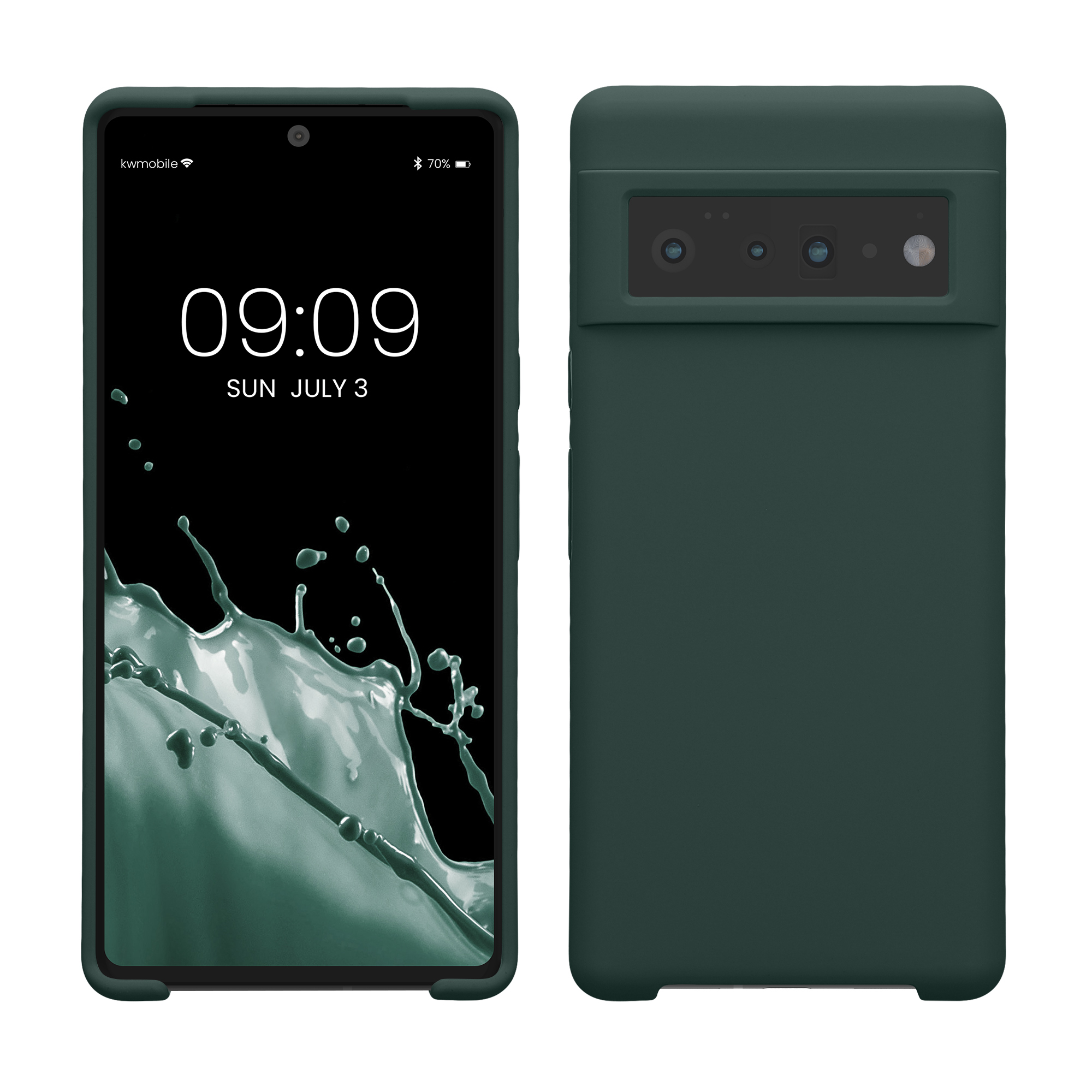 Silikonový kryt kwmobile pro Google Pixel 6 Pro - zelená
