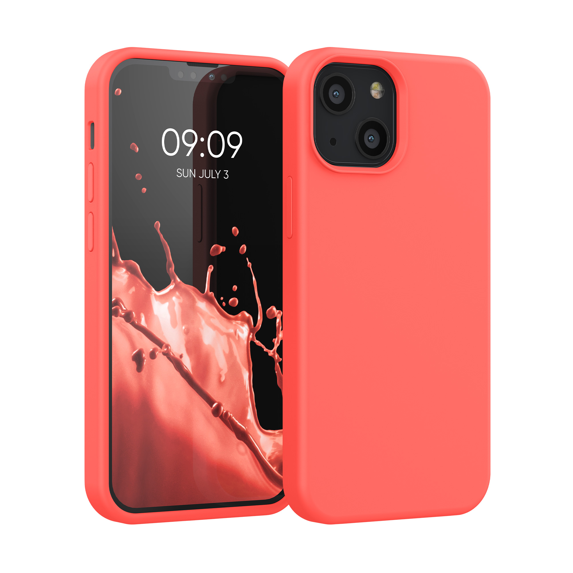 Kryt kwmobile soft-touch iPhone 13 mini Vivid Coral