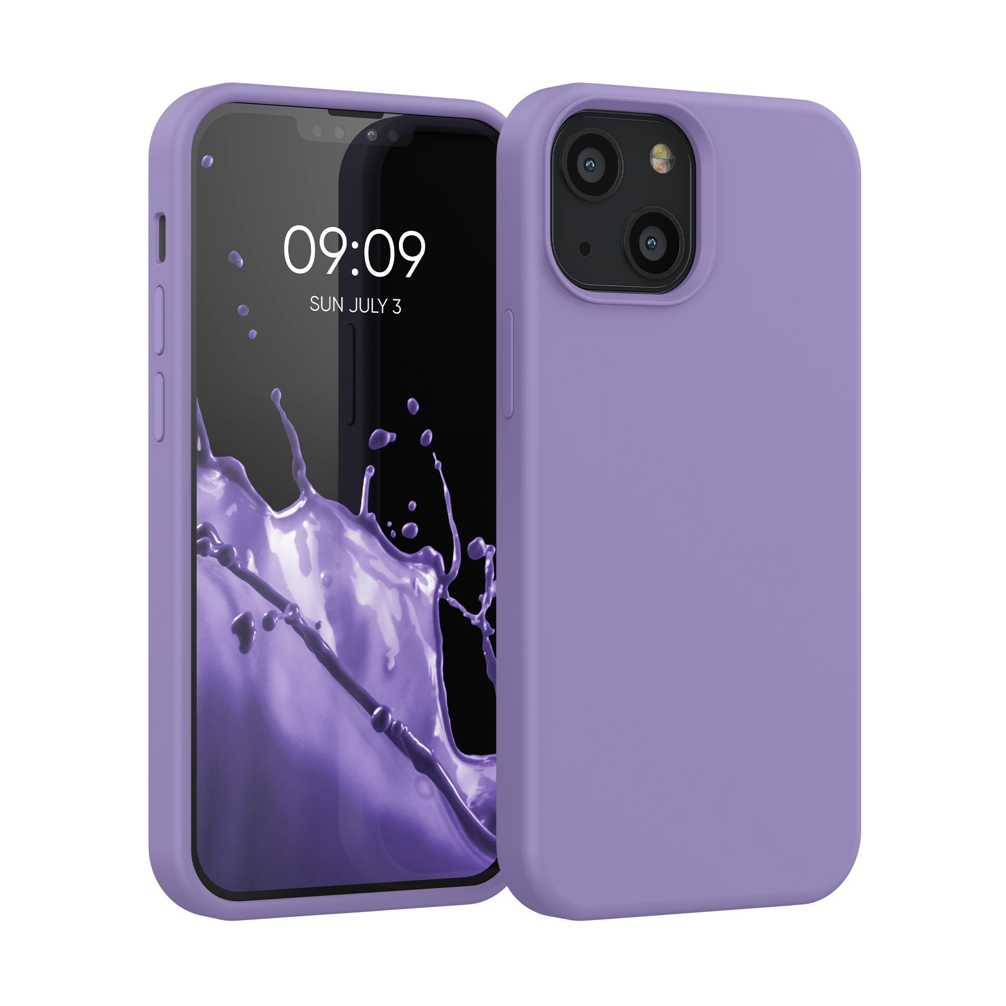 Kryt kwmobile soft-touch iPhone 13 mini fialová