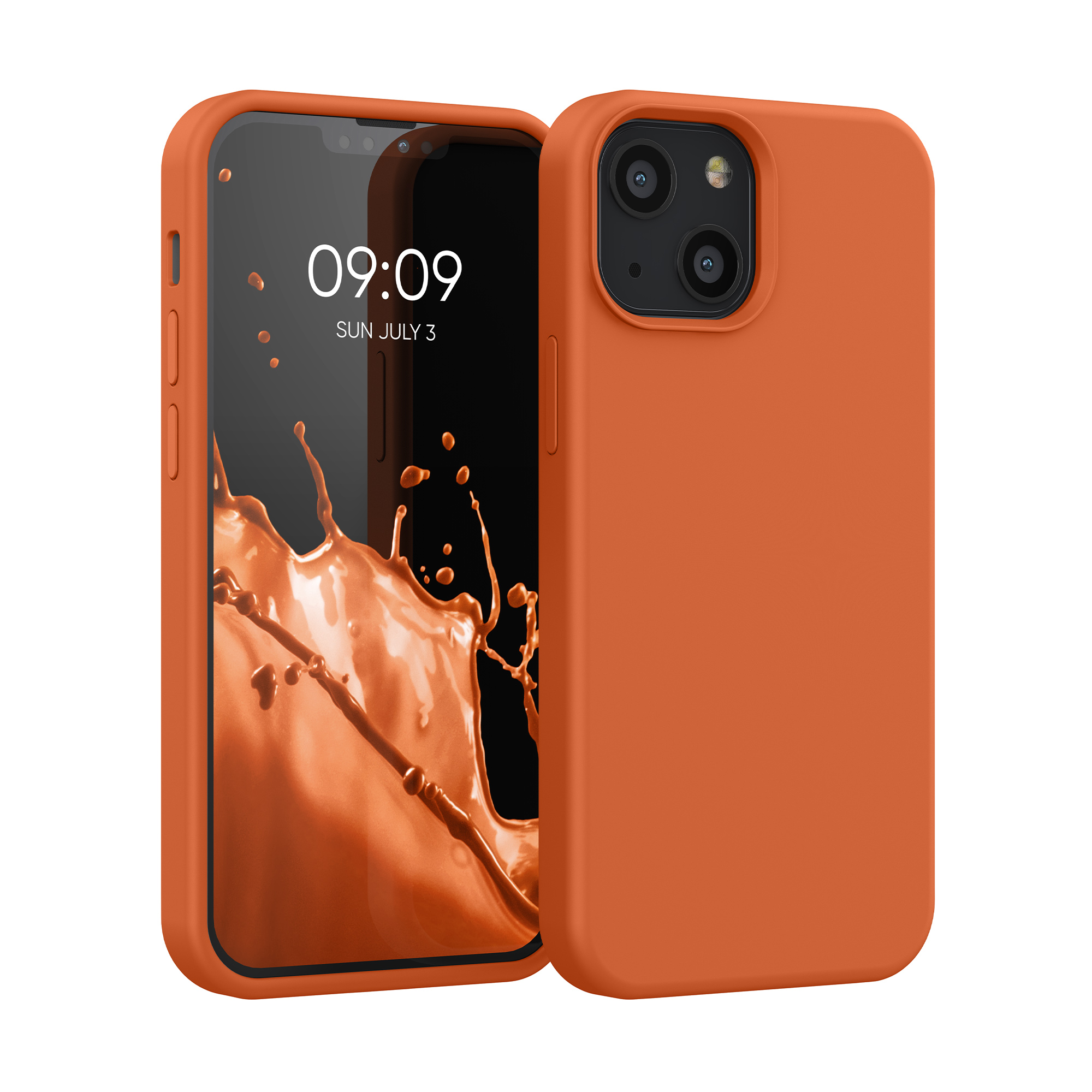Kryt kwmobile soft-touch iPhone 13 mini Warm Apricot