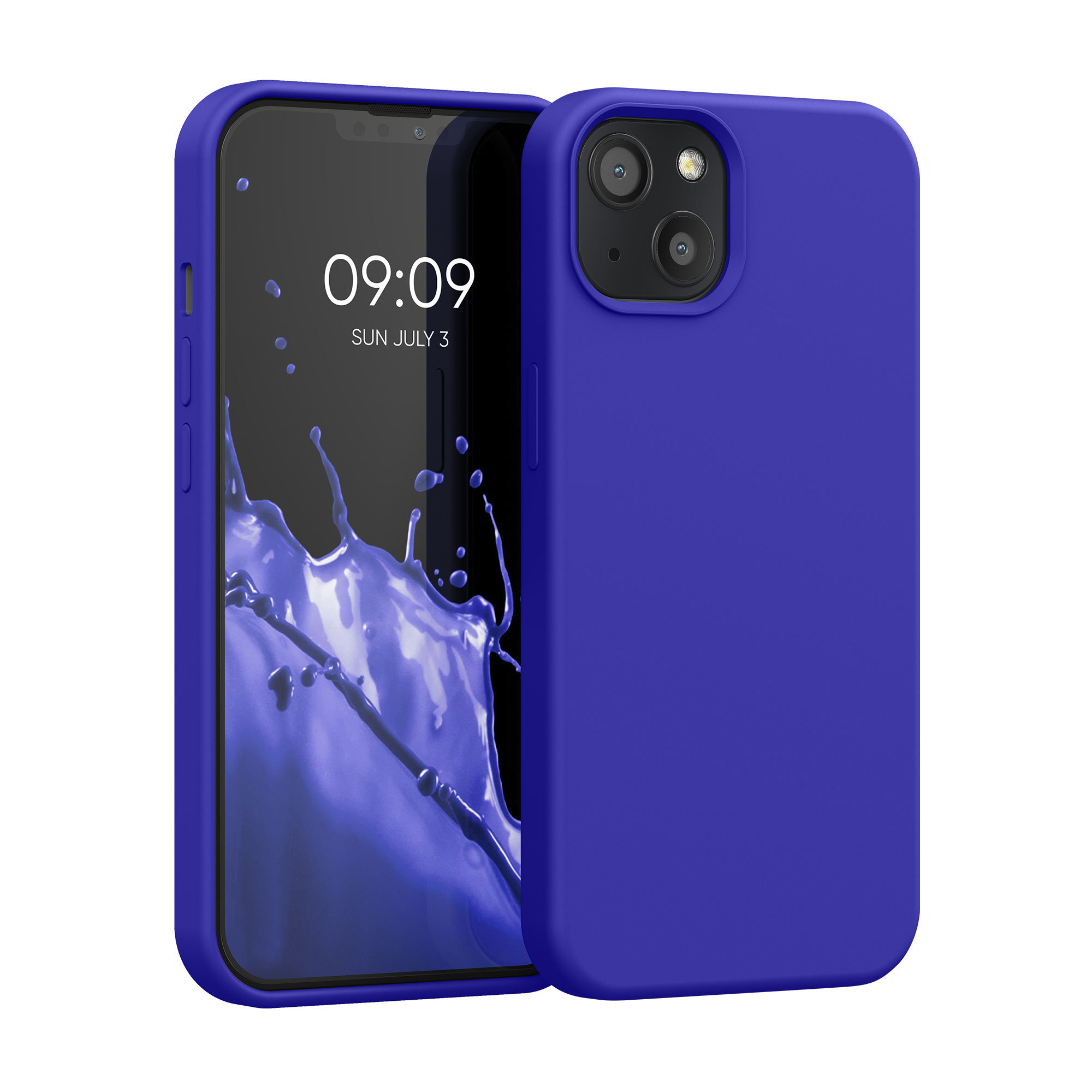 Silikonový kryt kwmobile pro iPhone 13 - baltská modrá