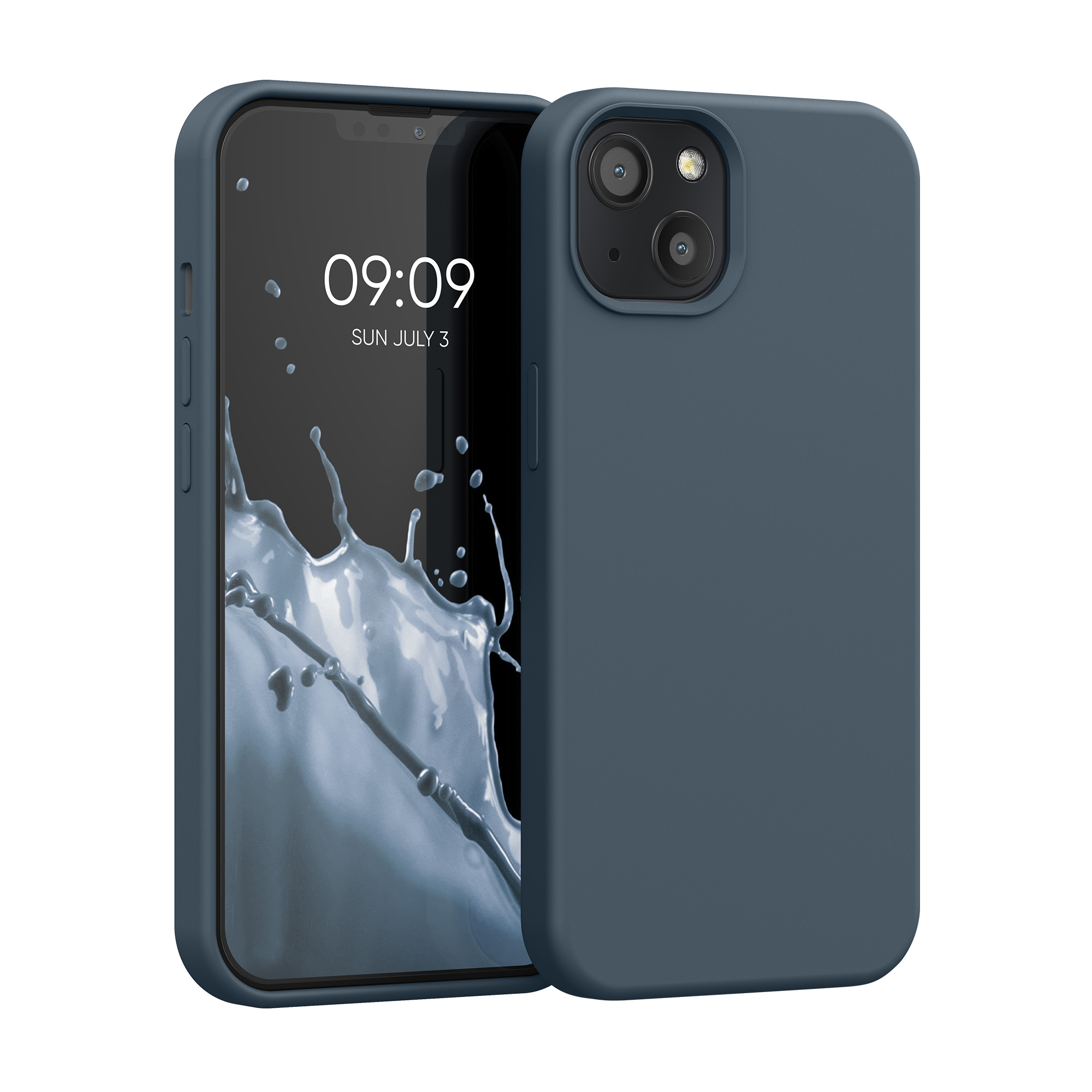 Kryt kwmobile soft-touch iPhone 13 tmavě šedá