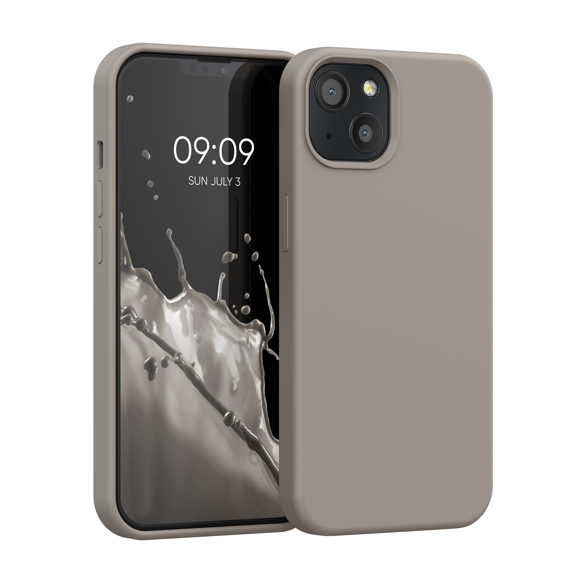Kryt kwmobile soft-touch iPhone 13 Taupe