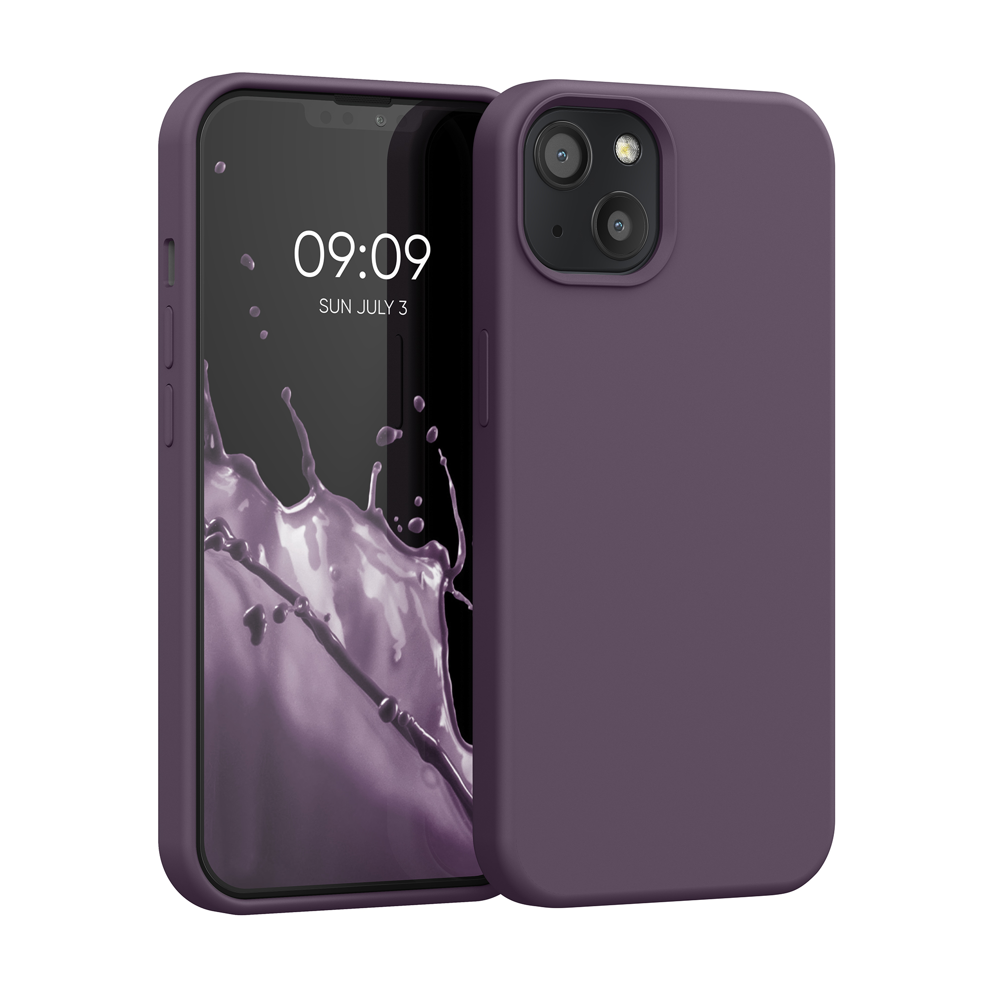 Silikonový kryt kwmobile pro iPhone 13 - světlá iris