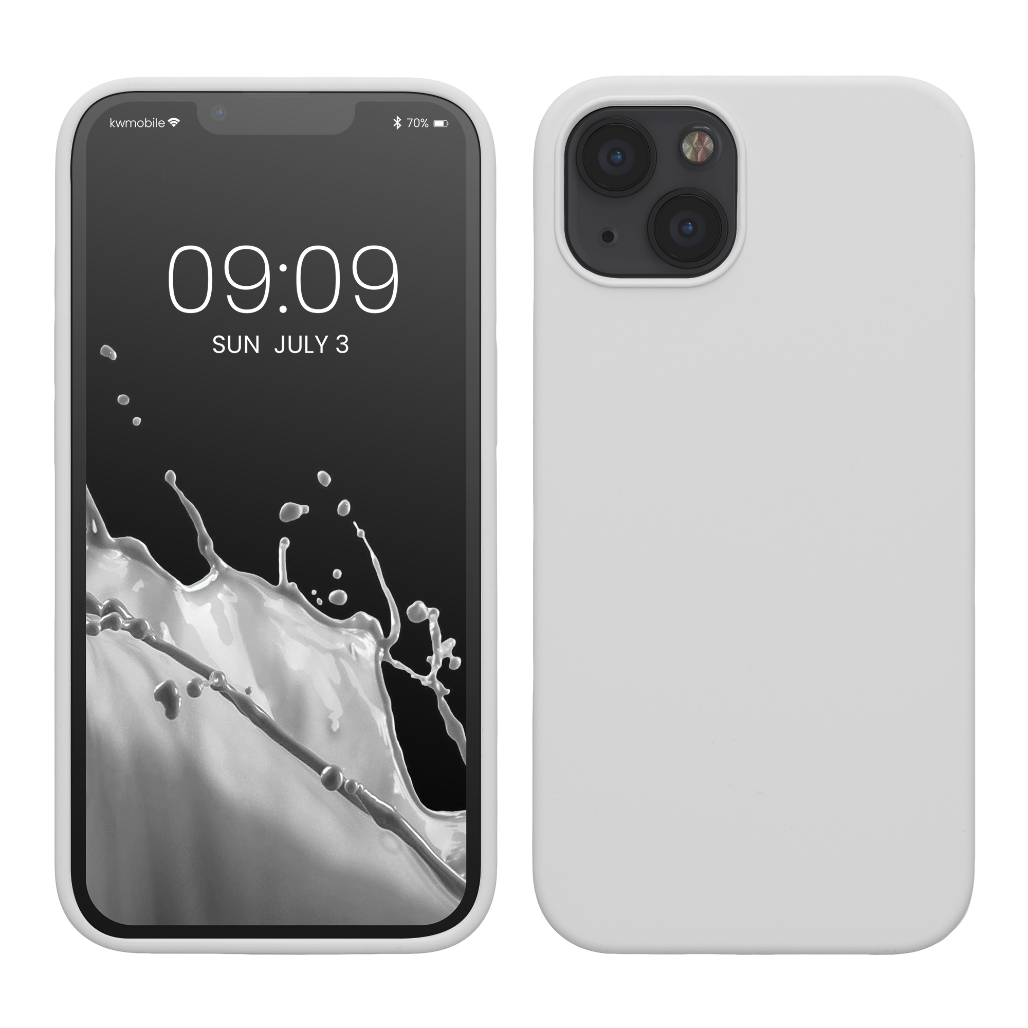 Silikonový kryt kwmobile pro iPhone 13 - bílá matná
