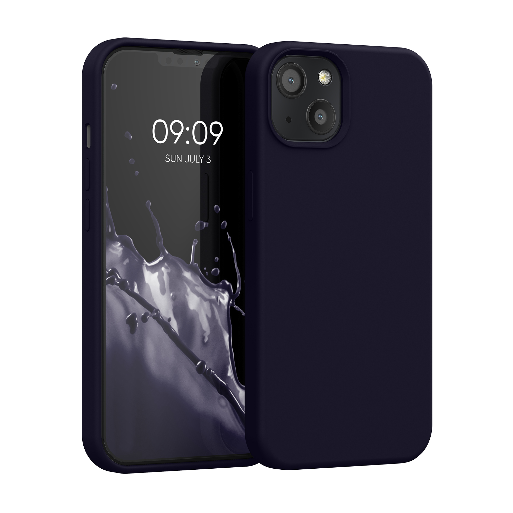 Silikonový kryt kwmobile pro iPhone 13 - hluboký oceán