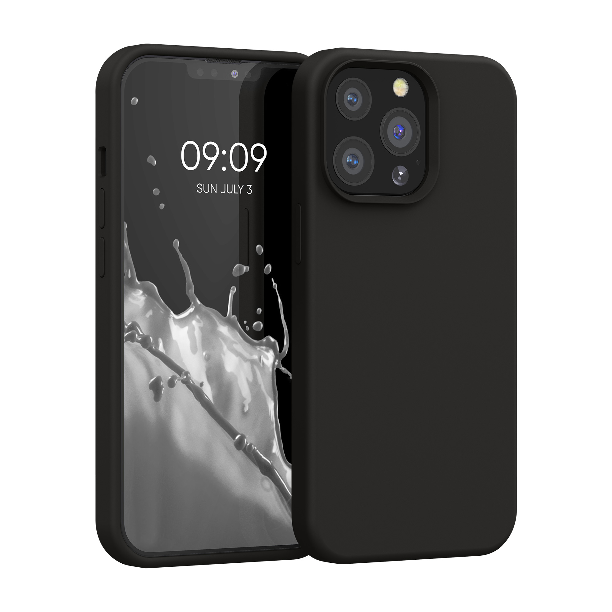 Pouzdro pro Apple iPhone 13 Pro kwmobile silikonové - matná černá