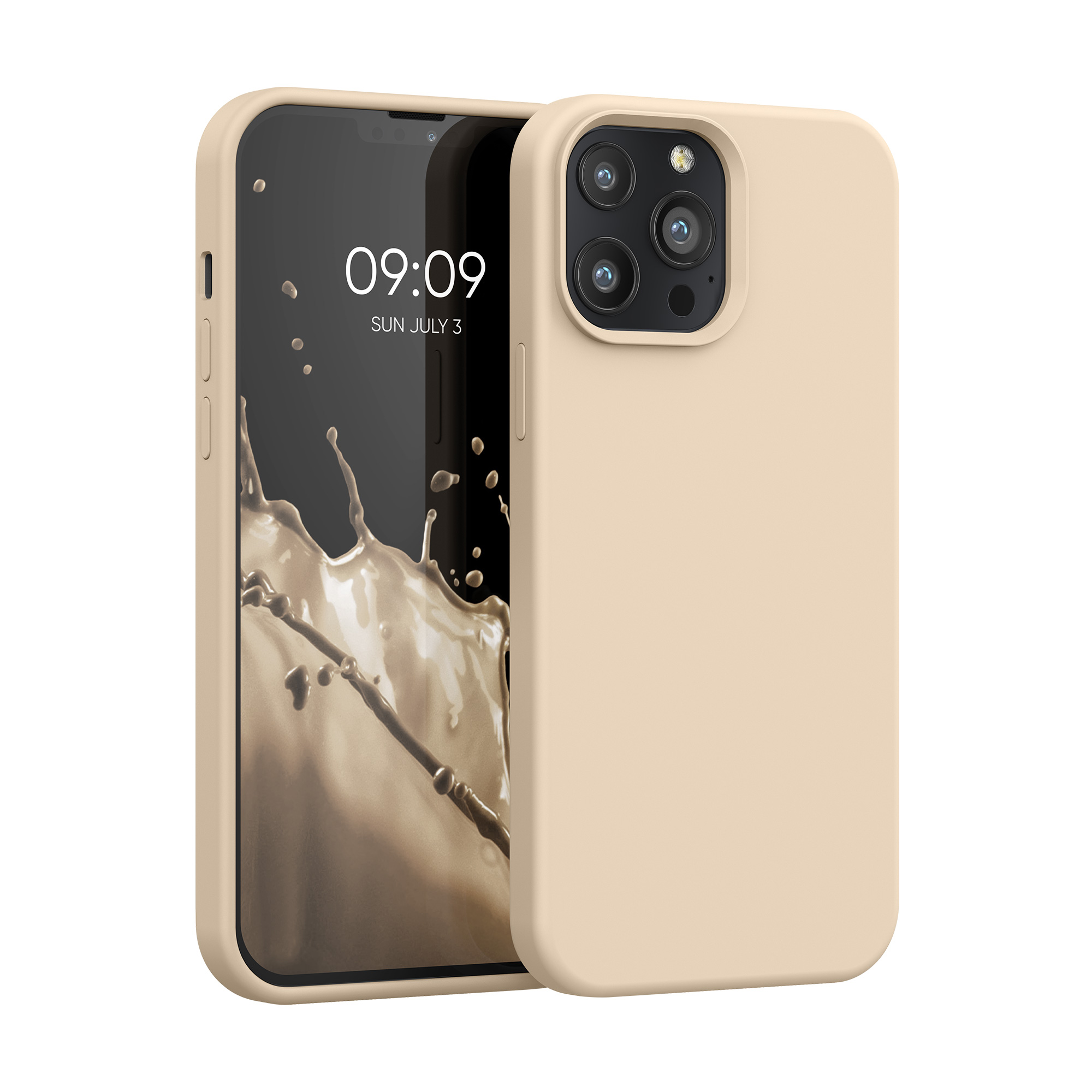 Kryt kwmobile soft-touch iPhone 13 Pro Max Mother Of Pearl