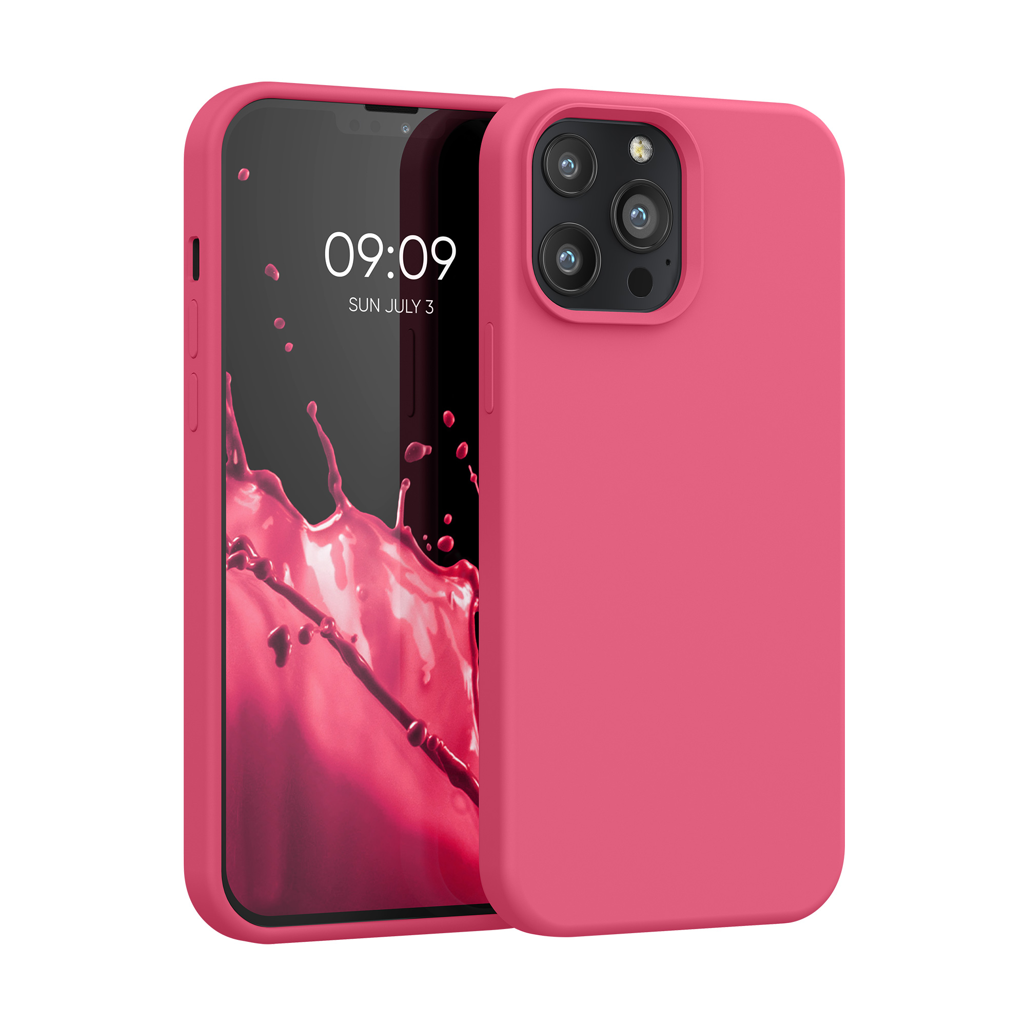 Kryt kwmobile soft-touch iPhone 13 Pro Max růžová