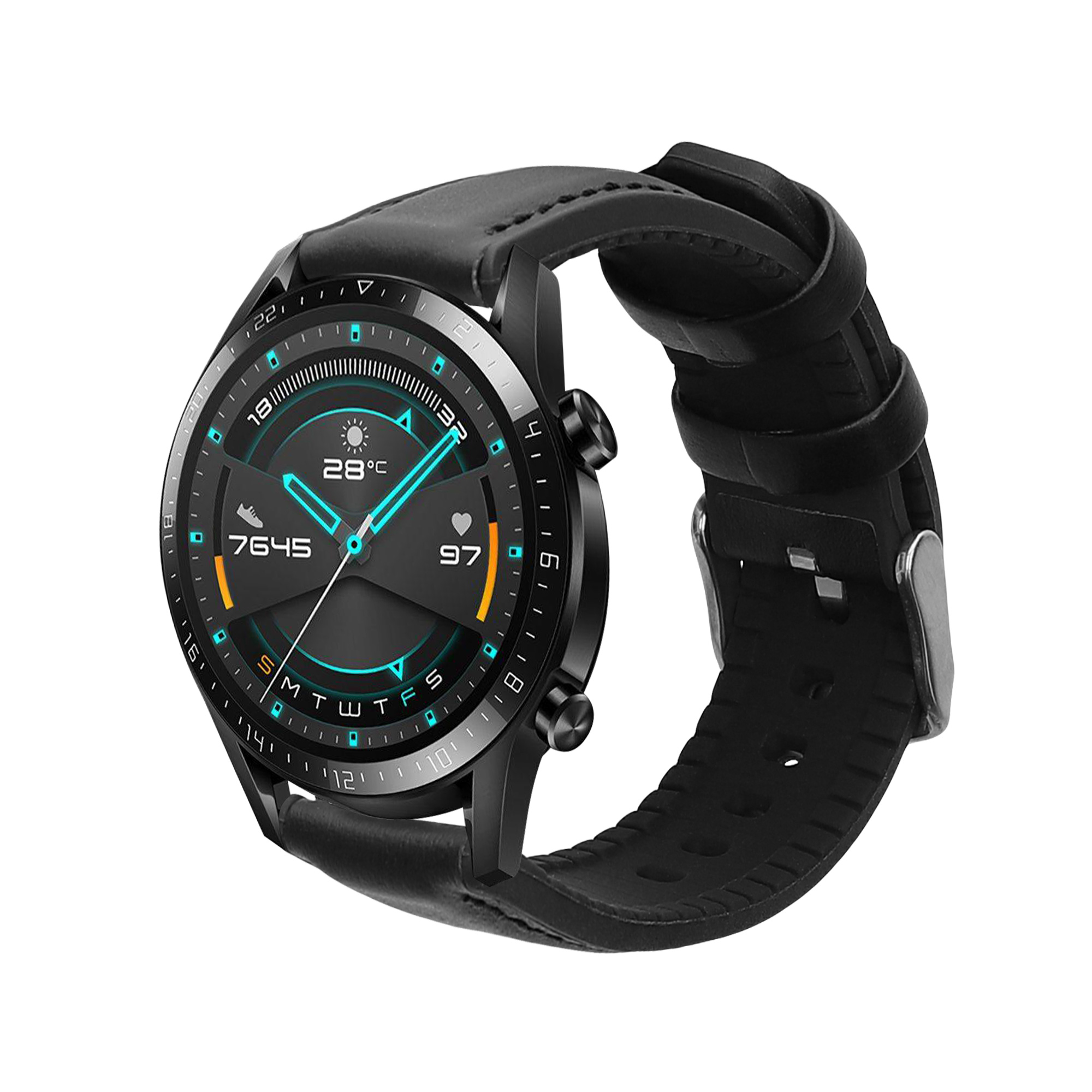 Řemínek na chytré hodinky kwmobile pro Huawei Huawei Watch GT / GT2 / GT3 (4… - černá