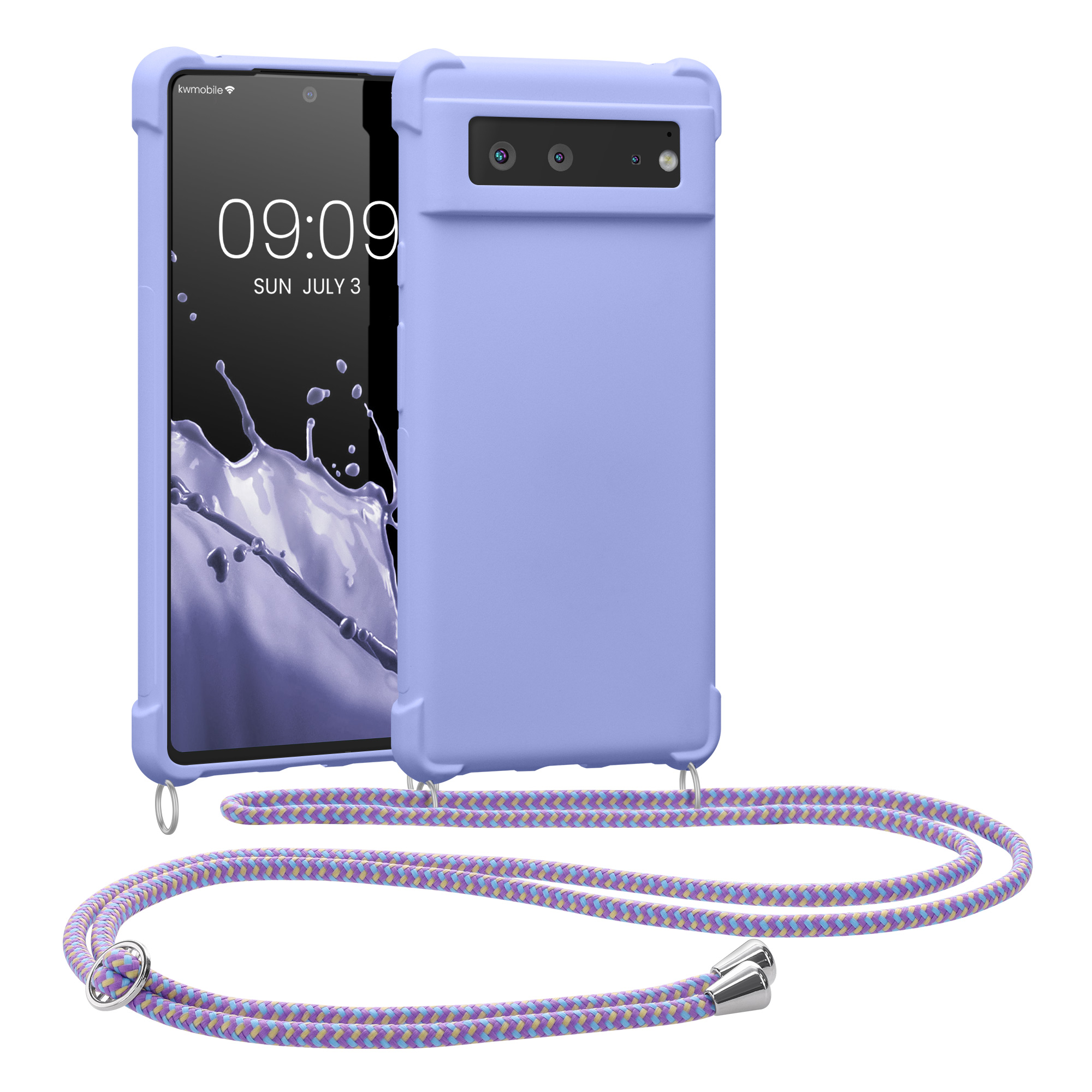 Crossbody kryt kwmobile pro Google Pixel 6 - levandulová