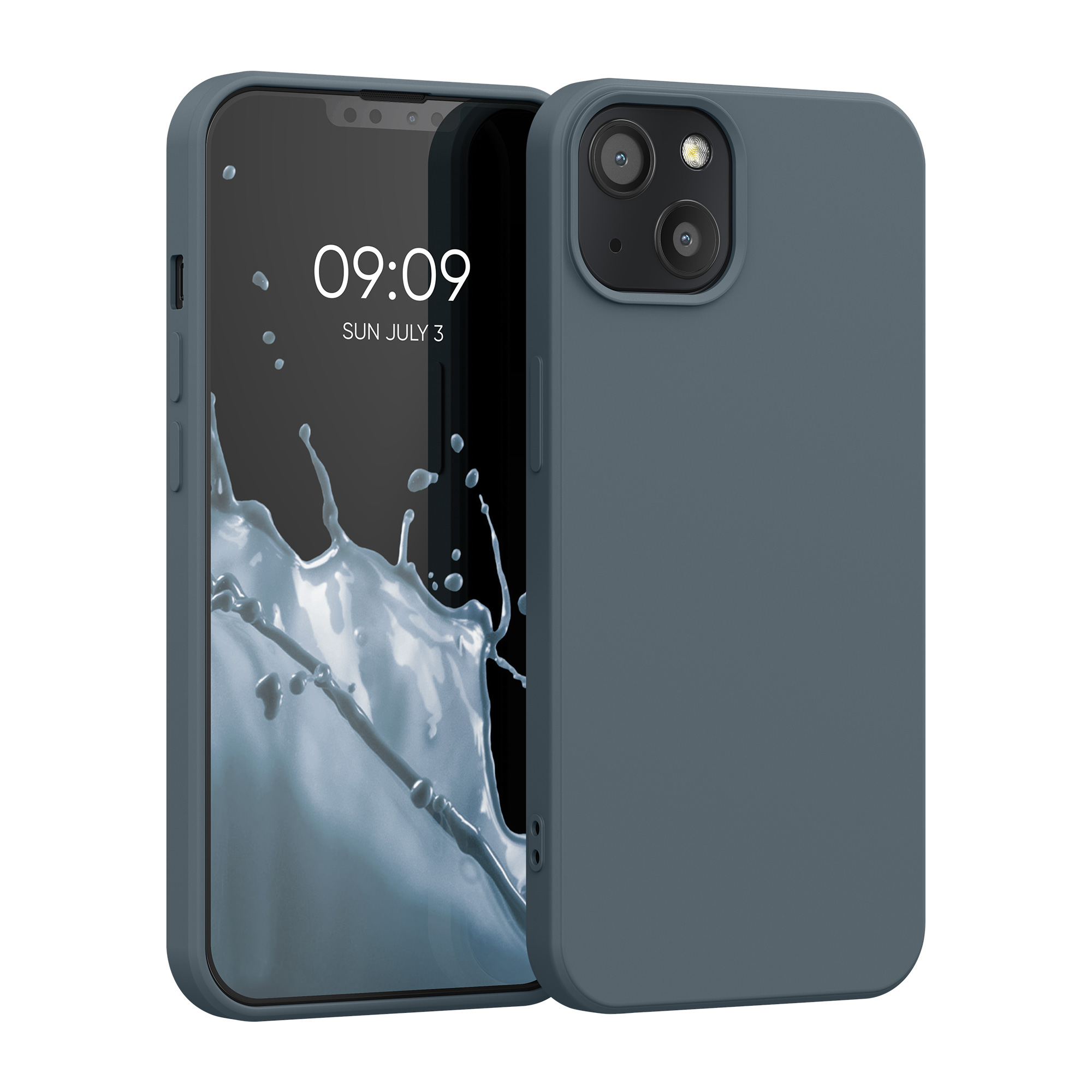 Kryt kwmobile slim iPhone 13 tmavě šedá