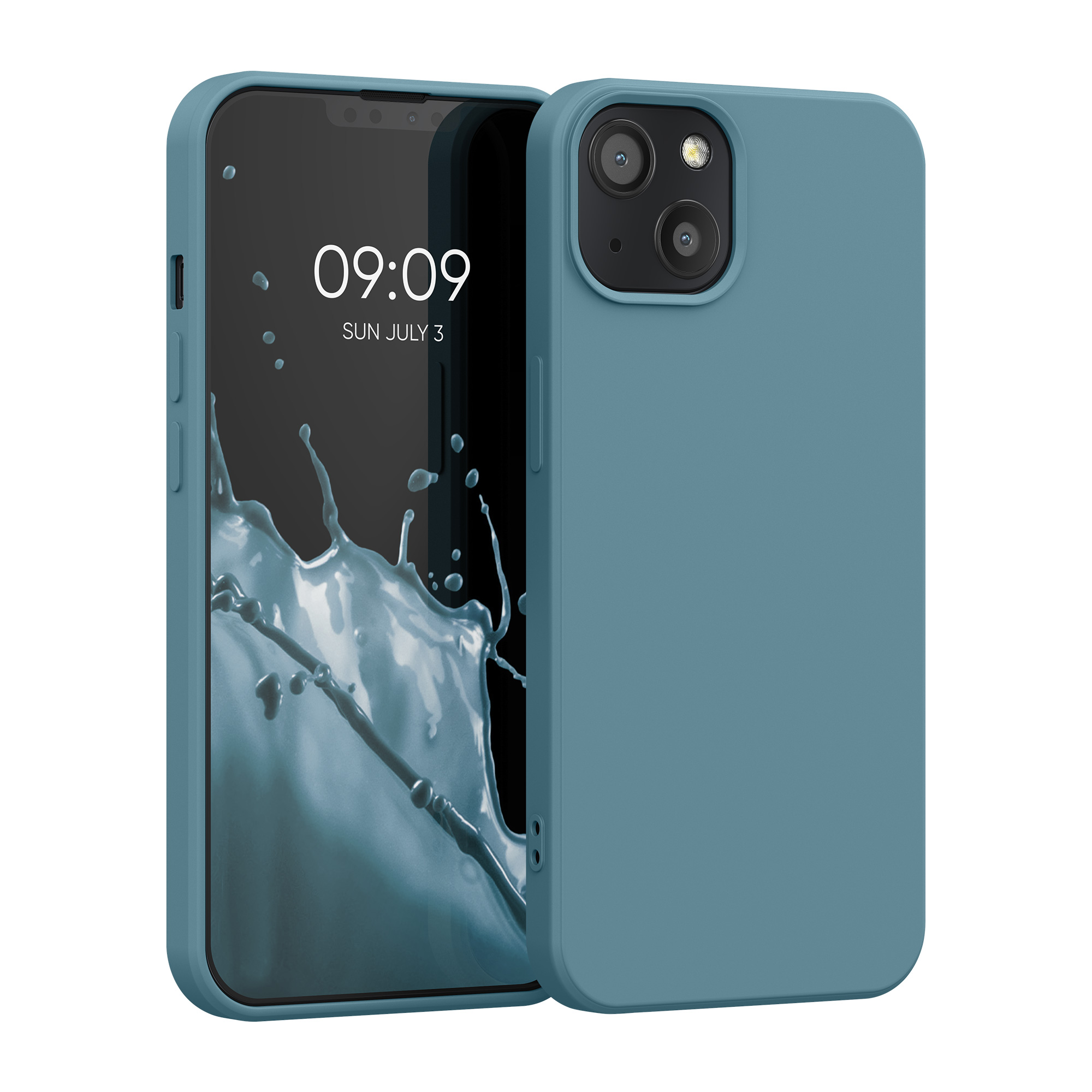 Silikonový kryt kwmobile pro iPhone 13 - arktická noc