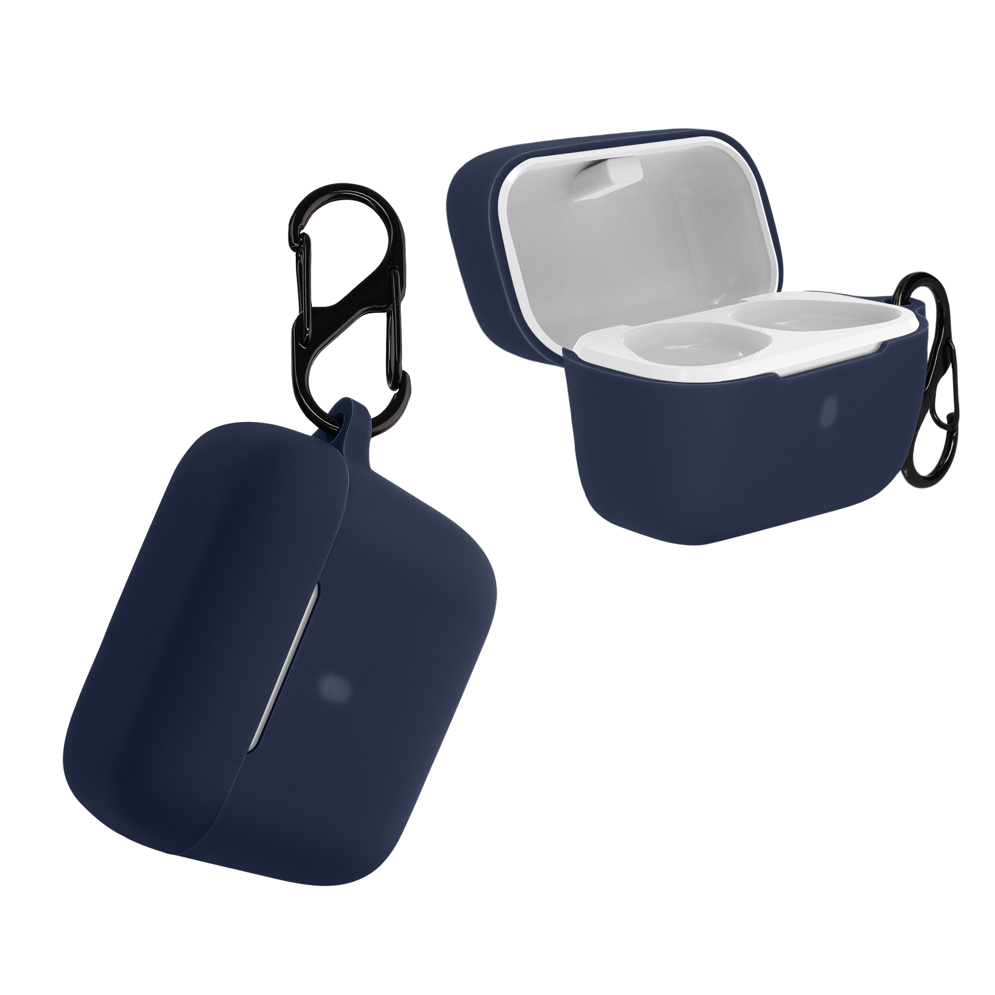 Silikonové pouzdro na sluchátka Sennheiser CX True Wireless tmavě modrý
