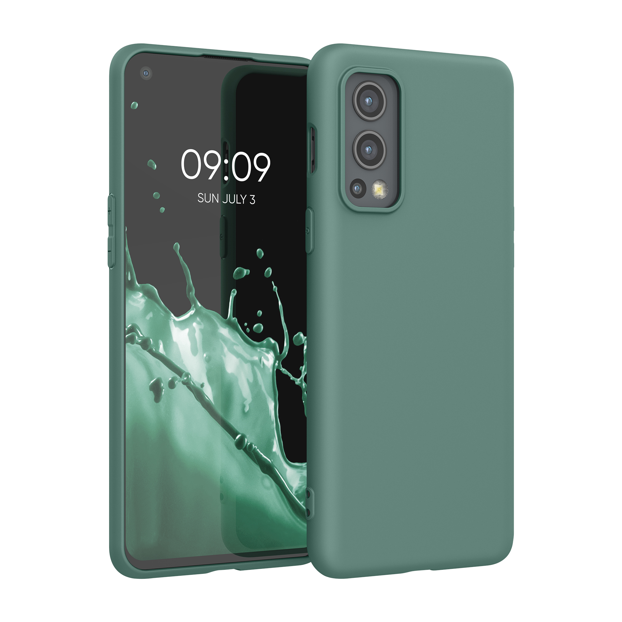 Kwmobile Silikonový kryt OnePlus Nord 2 5G lesní zelená